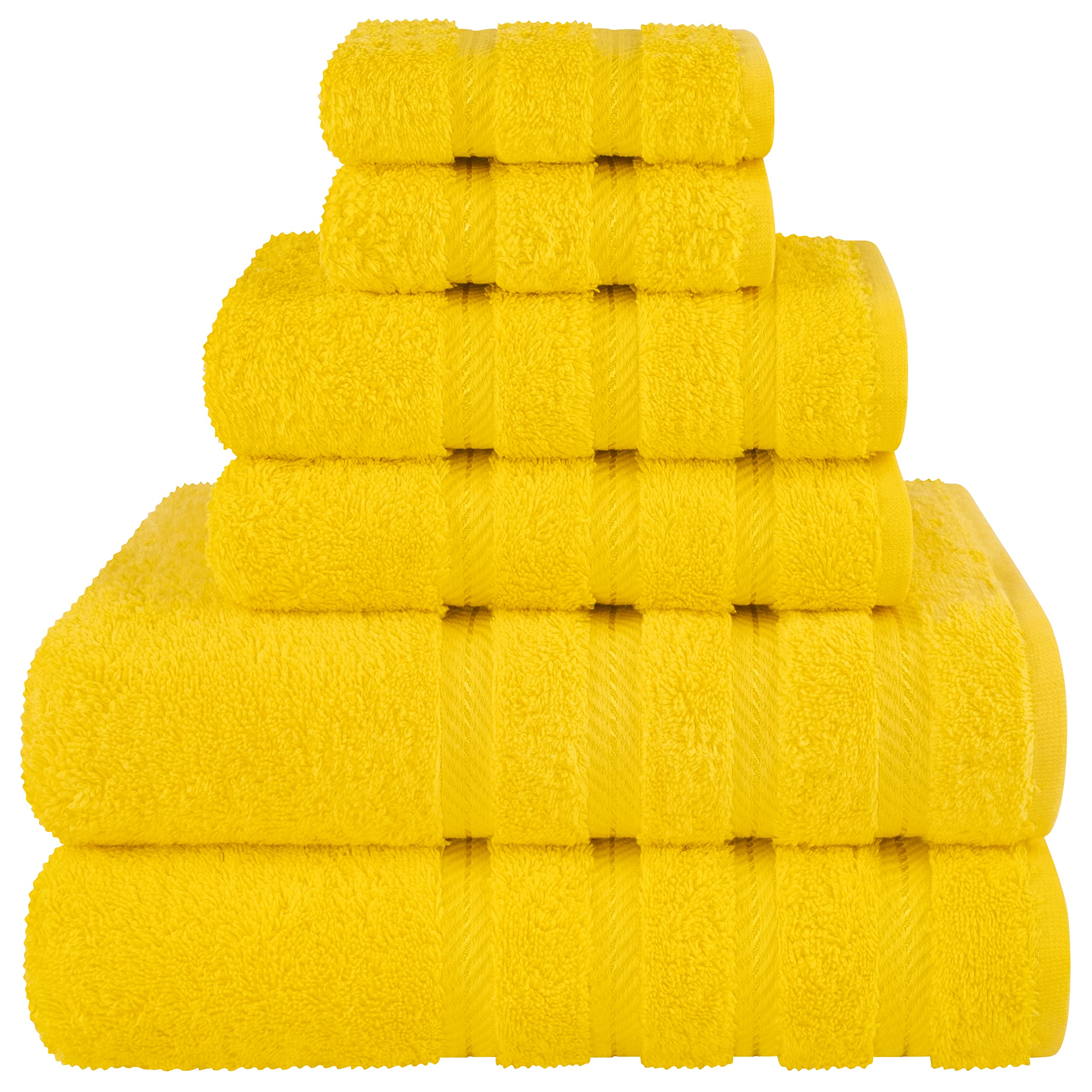 Premium 6-Piece Bath Towel Set & 4-Piece Hand Towel Bundle - Ultra Soft American Linen for Spa, Hotel, and Luxury Home Bathroom Experience