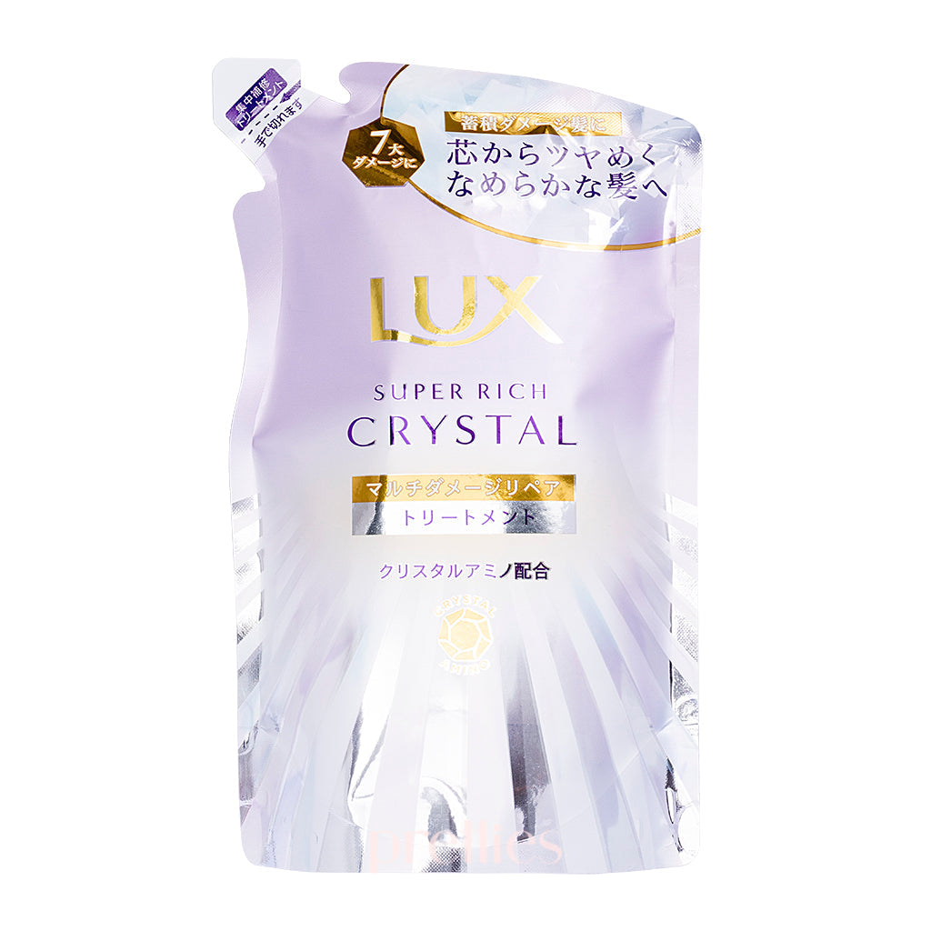 Lux Super Rich Crystal Multi Damage Repair Hair Treatment Refill 300g - Deep Conditioning for Dry, Damaged Hair at Home or Salon