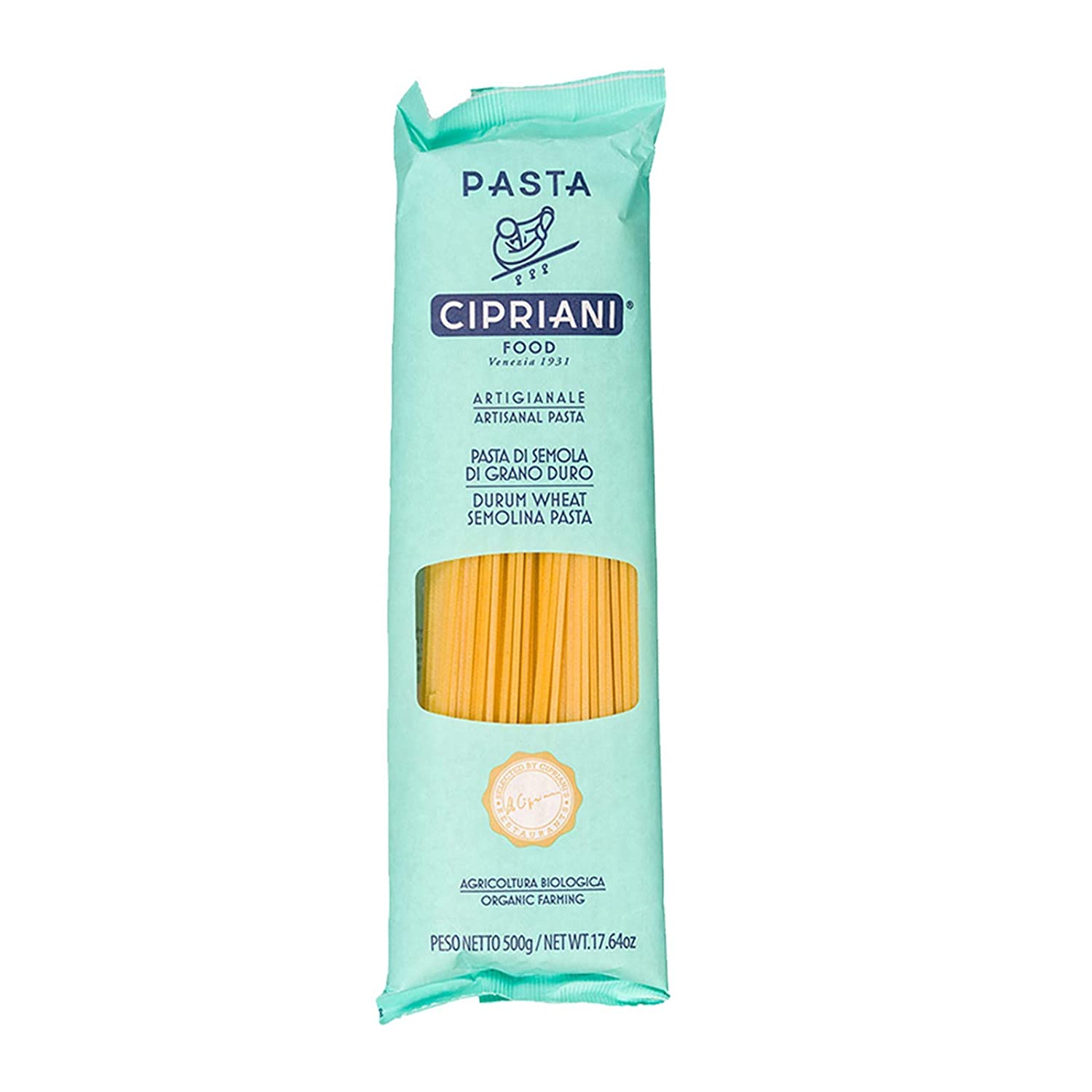 Organic Spaghetti Pasta 17.64 oz (4 Pack) - Cipriani Food Premium Italian Pasta for Family Dinners, Italian Cuisine & Healthy Meal Prep