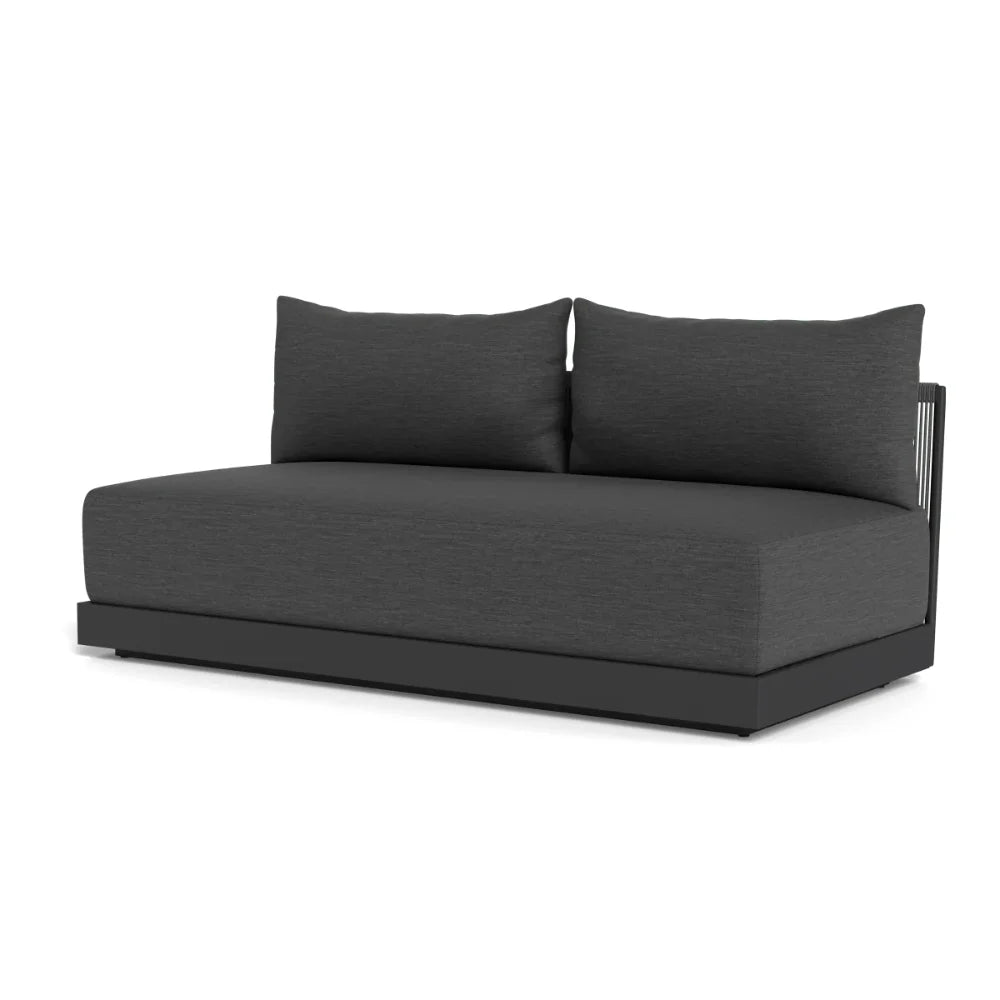 Antigua Outdoor 2-Seat Armless Patio Sofa - Perfect for Poolside, Garden, and Backyard Relaxation