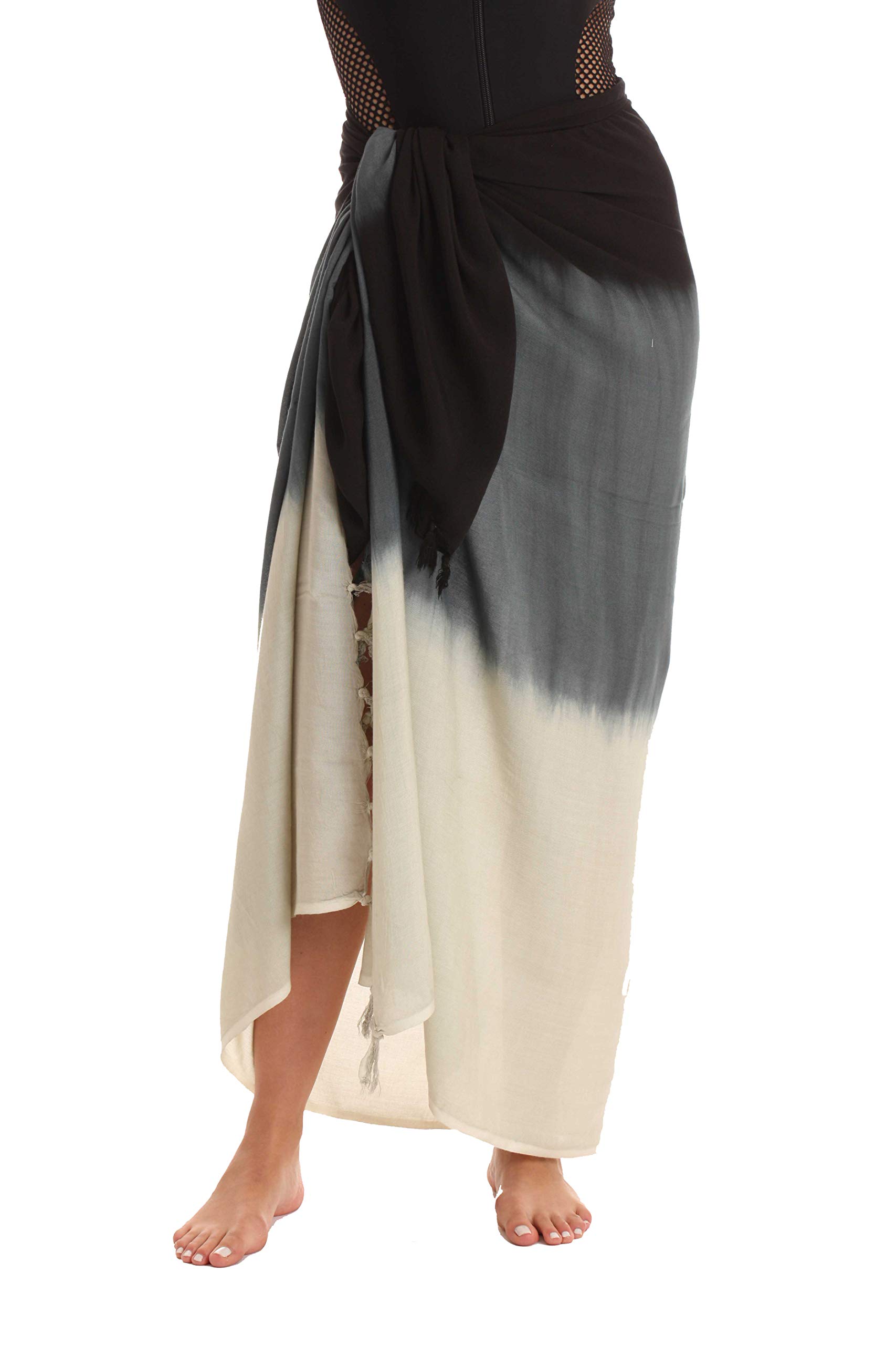 Stylish Riviera Sun Beach Cover Up Sarong Wrap - Fringe Tassel Swimsuit Coverups for Women | Perfect for Poolside, Vacation & Summer Outfits
