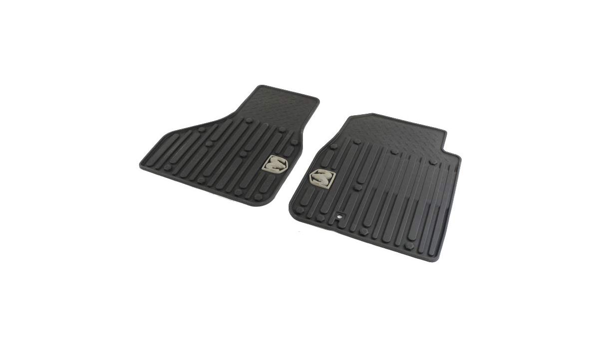 Mopar 82212387 All-Weather Floor Mats for Jeep Wrangler & Gladiator - Durable Car Floor Liners for Off-Road, Snow & Mud Protection - Perfect for Adventure & Daily Driving