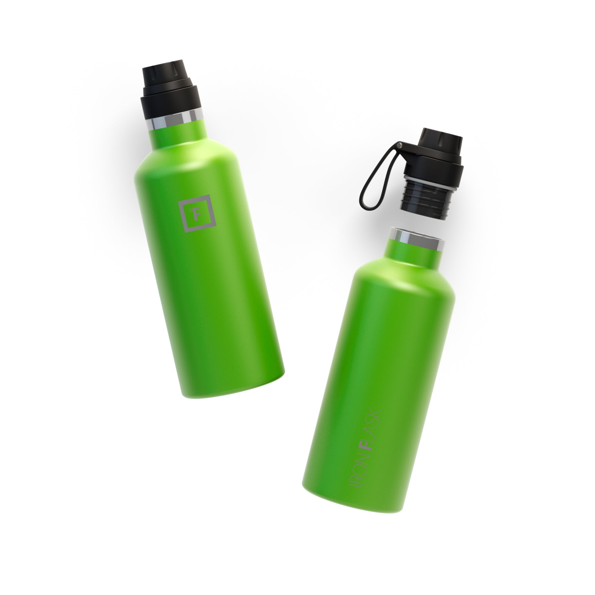 32 Oz Narrow Mouth Water Bottle with Spout Lid - Leak Proof Stainless Steel Insulated Water Bottle for Hiking, Gym & Outdoor Activities