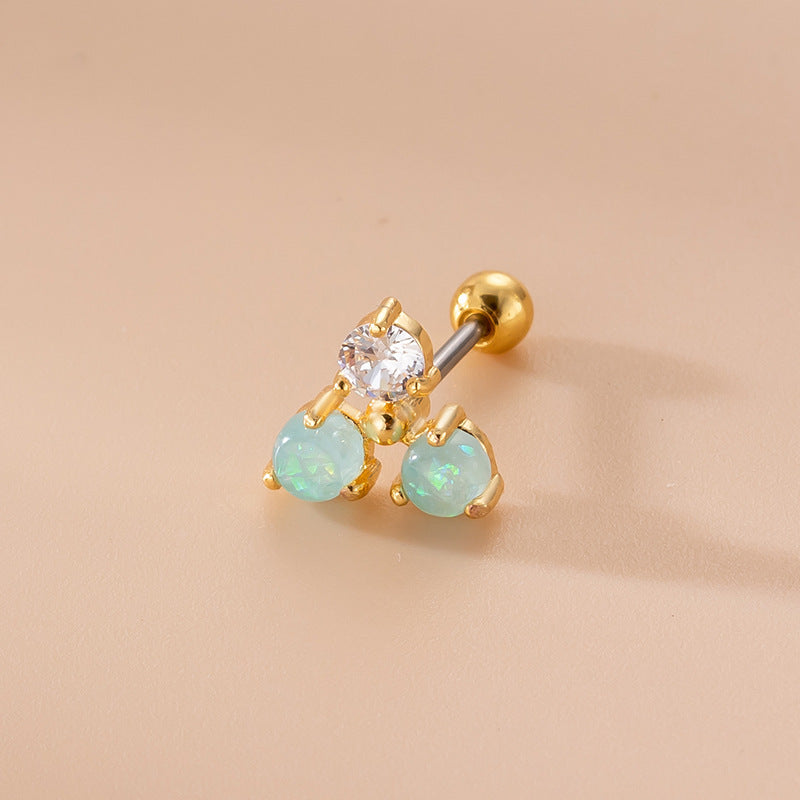 20G Small Flower Helix Stud Sleeper Earrings for Cartilage Piercing | HSPJ777 | Perfect for Everyday Wear, Gifts & Special Occasions