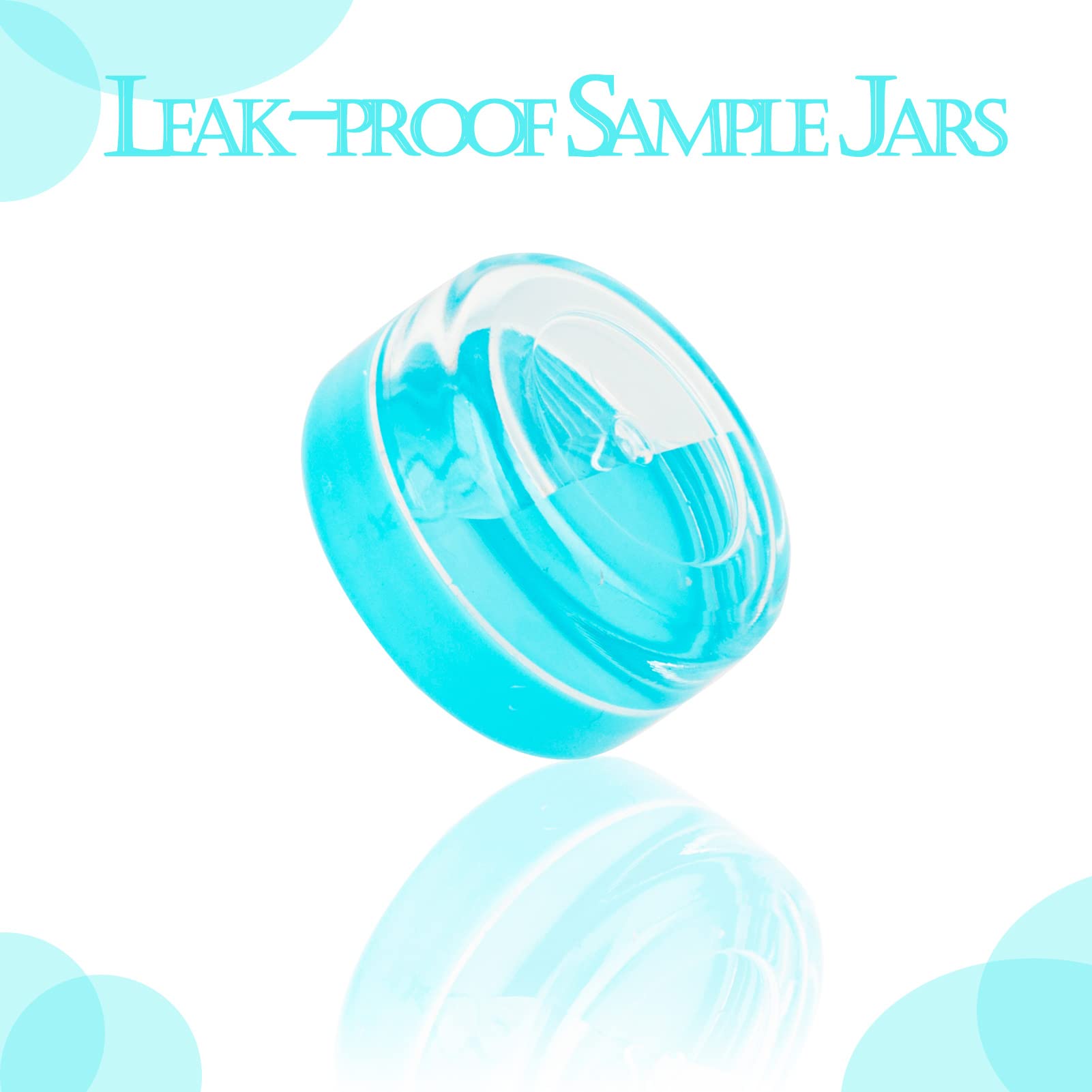 ZEJIA 200-Pack 3 Gram (3ML) Small Sample Jars with Blue Lids - Leak-Proof Cosmetic Containers for Lip Balm, Lotion, Powder & Beauty Products - Perfect for DIY Skincare, Travel Size Toiletries & Sample Distribution
