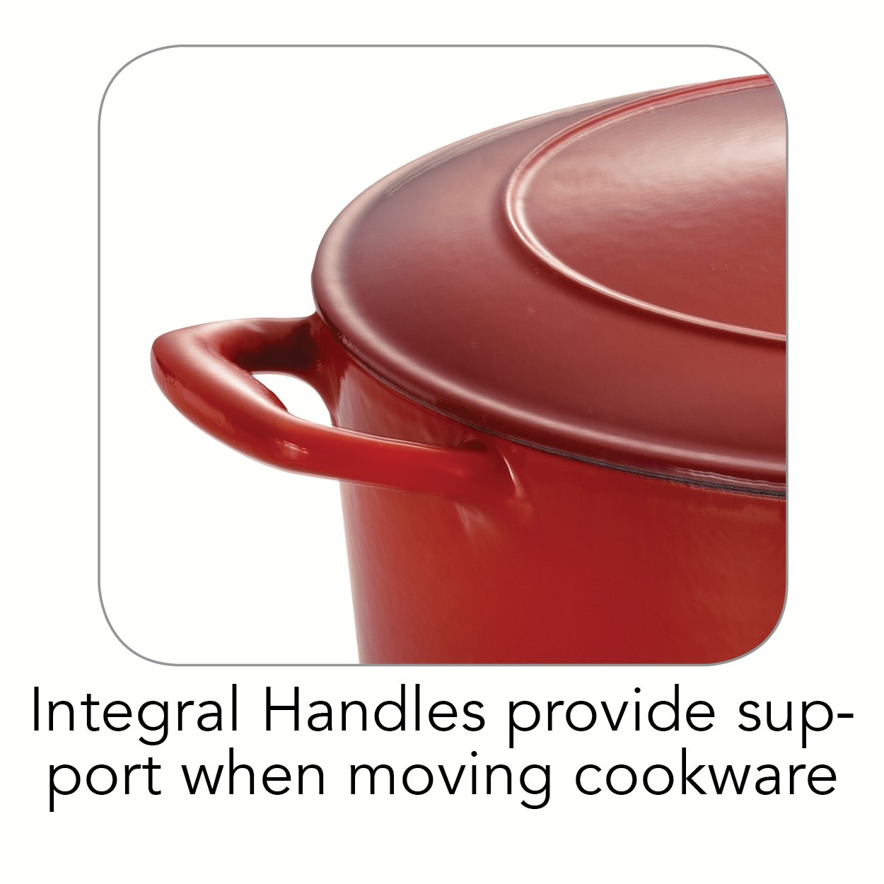 Tramontina 6.5-Quart Enameled Cast Iron Dutch Oven with Lid - Round Red Cookware for Baking, Braising & Slow Cooking - Perfect for Soups, Stews & Bread Making