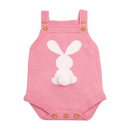Easter Bunny Overalls- Pink