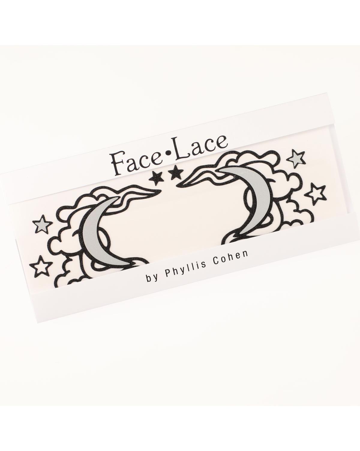 Moon Clouds Face Lace by Phyllis Cohen - Elegant Face Jewelry for Parties, Weddings & Special Occasions