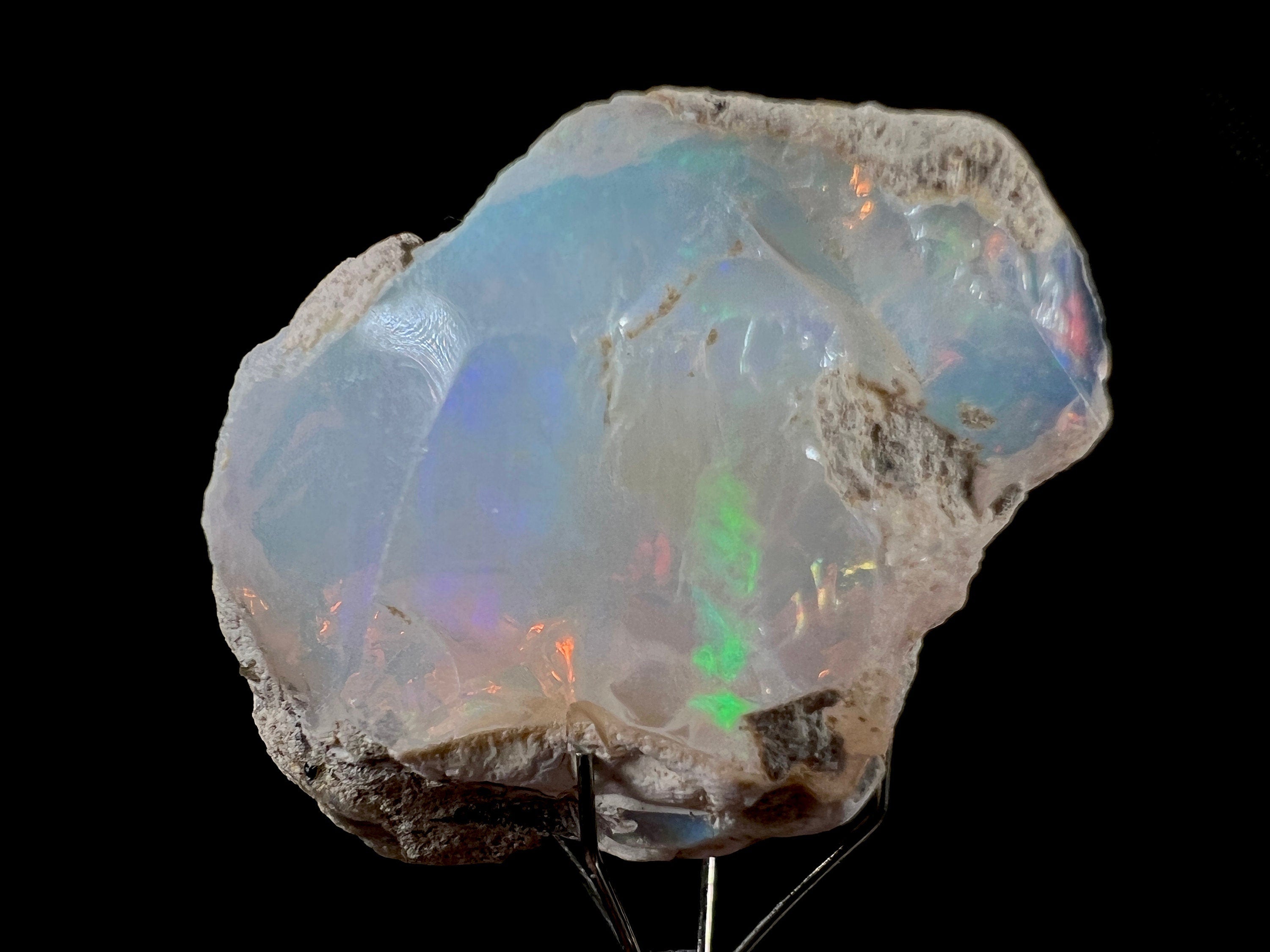 Premium 4A Welo Opal Raw Crystal - Natural Cutting Grade Opal Gemstone, October Birthstone for Jewelry Making, Healing & Collection | Perfect for Necklaces, Rings & Spiritual Healing Crystals