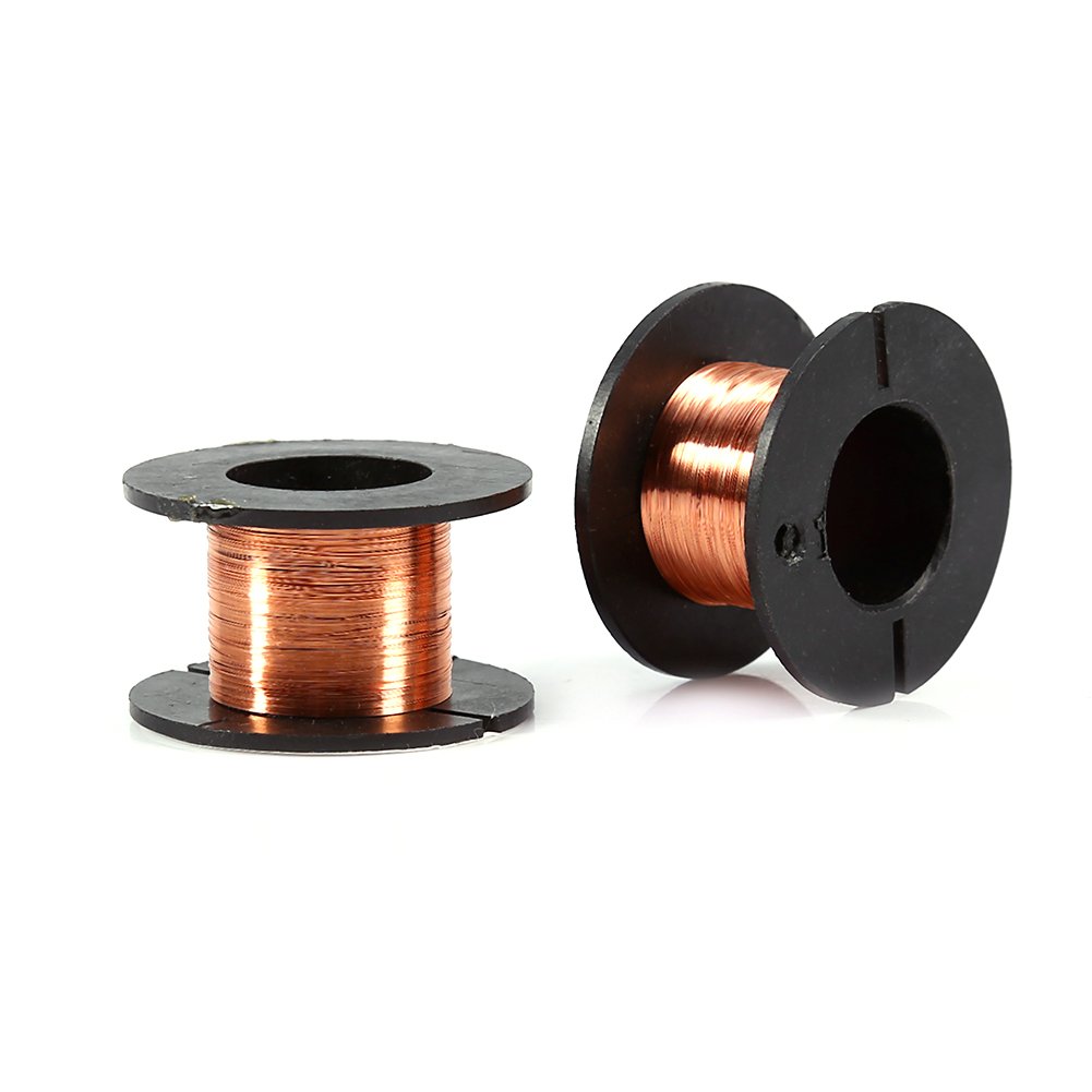 Premium 0.1mm Enameled Copper Wire for Motors & Transformers - Magnetic Copper Wire for DIY Projects, Speakers, Electromagnets - 15m x 5pcs - Perfect for Electrical Repairs, Crafting & Electronics Projects