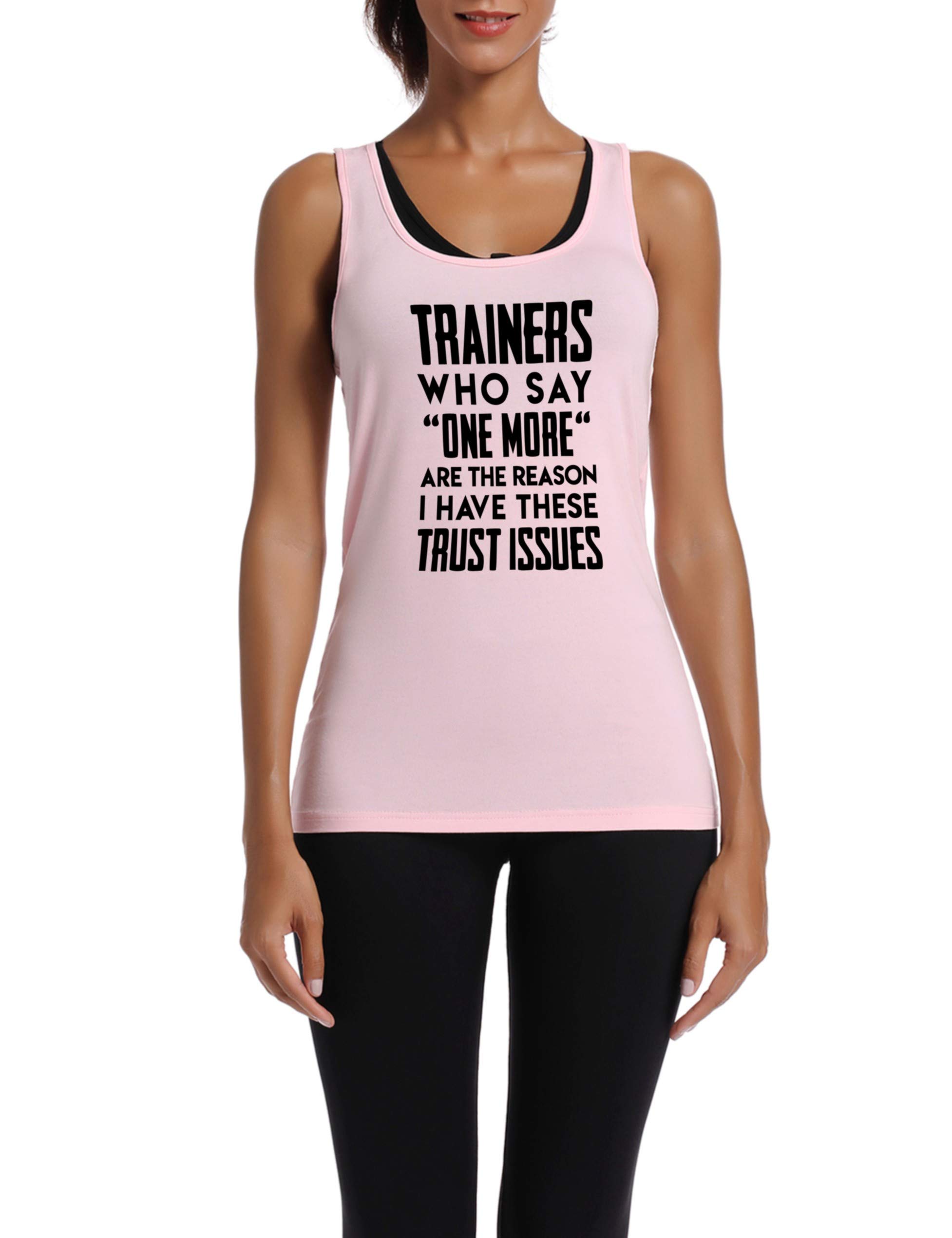 Funny Workout Tank Tops for Women - Gym Racerback Sleeveless Shirts with Motivational Sayings | Perfect for Yoga, Running & Fitness Training