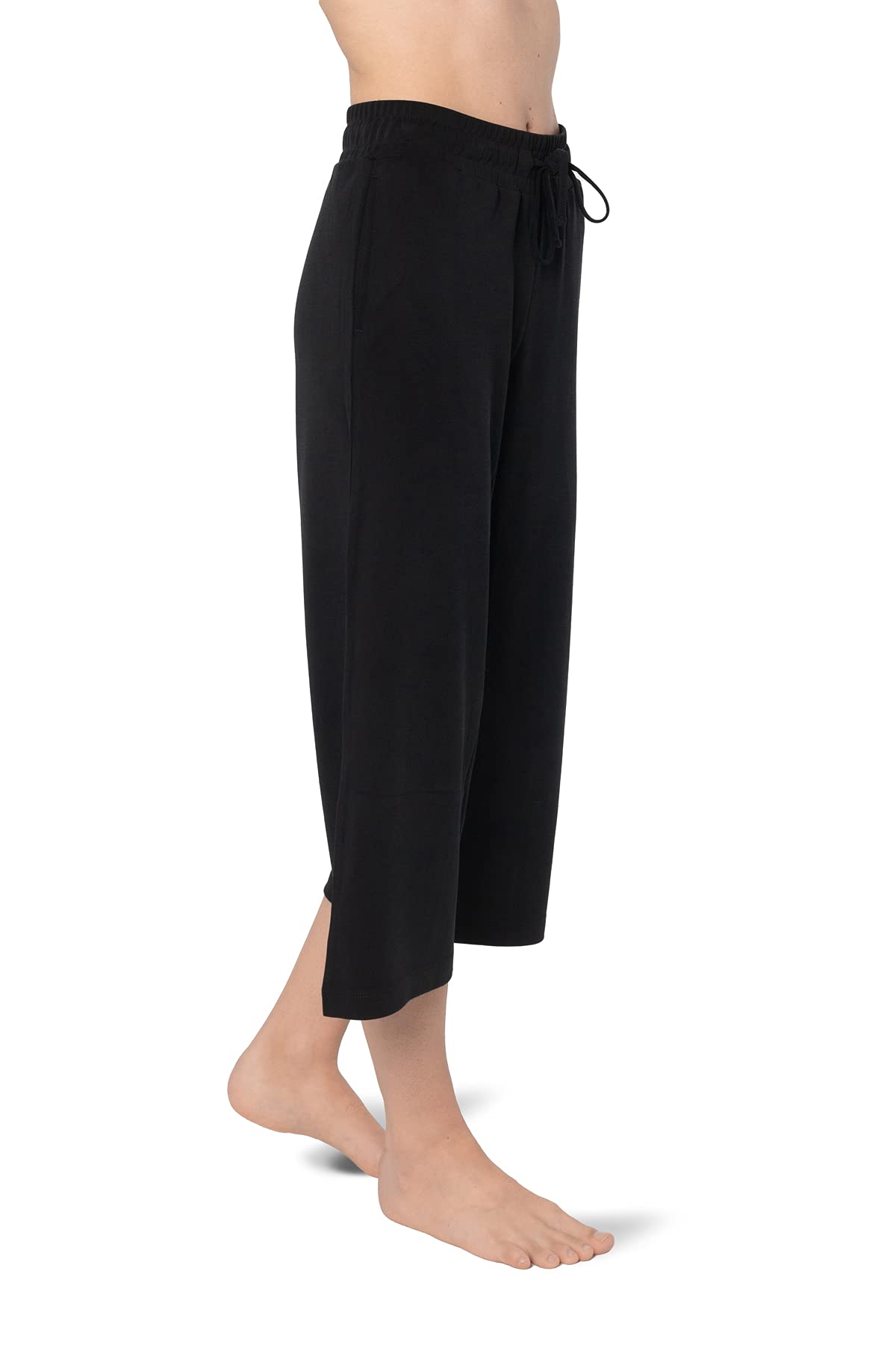 Pure & Simple Women’s Capri Pants - Comfortable Stretchy Casual Lounge Pants for Yoga, Running & Travel | Soft Breathable Fabric
