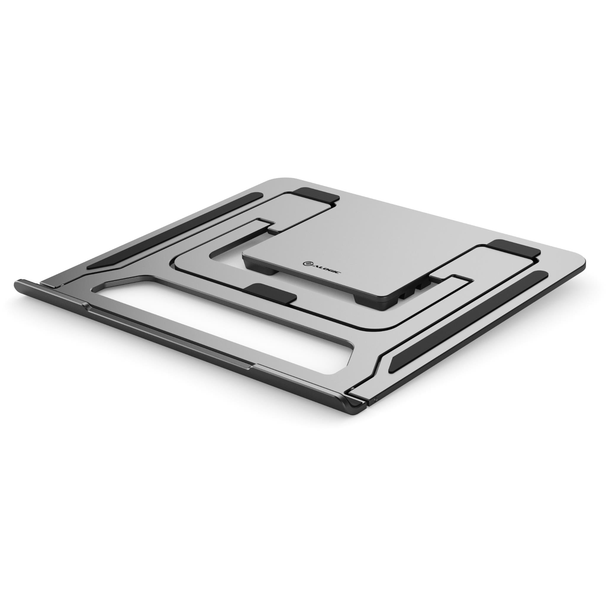 ALOGIC Metro Adjustable Folding Laptop Stand for MacBook & Notebooks - Space Grey | Ergonomic Portable Computer Riser for Home, Office & Travel Use
