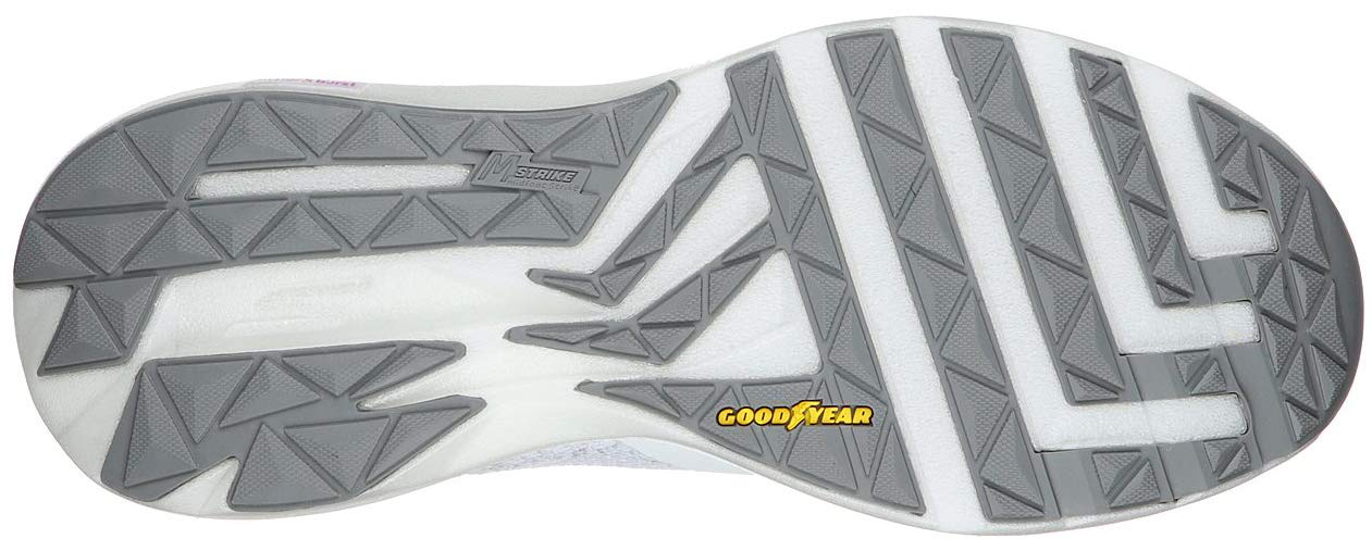 Skechers Women's GOrun Ride 8 Hyper Running Shoes - Size 5.5 US - White & Purple Athletic Sneakers for Jogging, Gym Workouts & Casual Wear