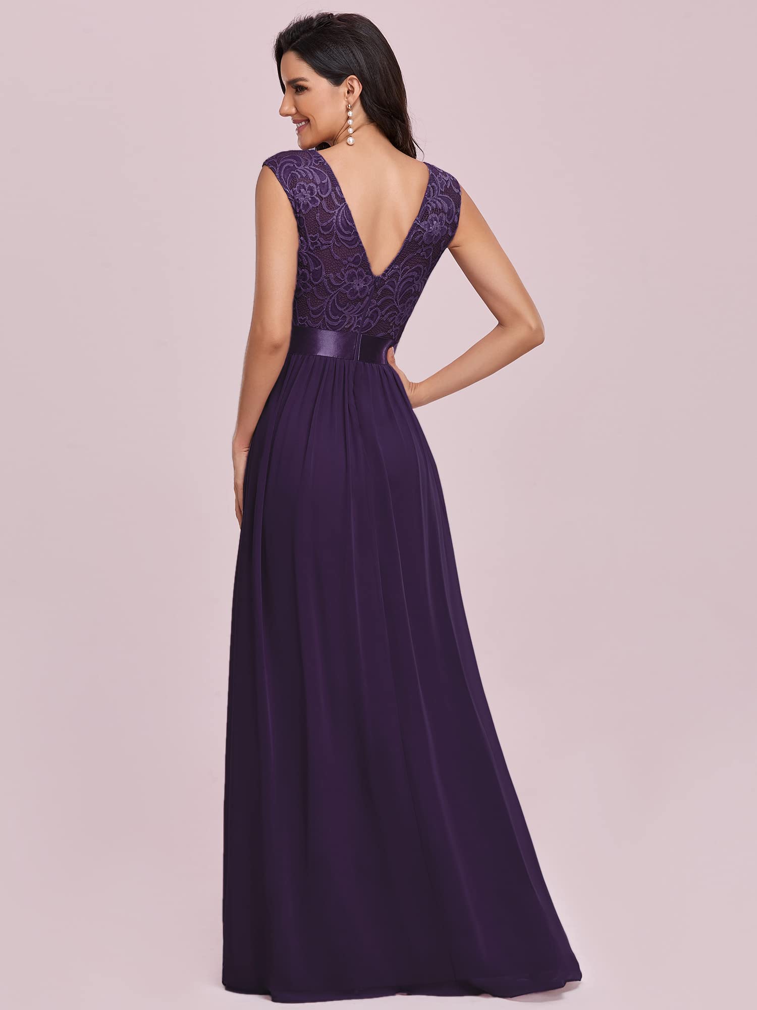 Ever-Pretty Women's Ruched Empire Waist Bridesmaid Dress 0646 - Elegant Formal Gown for Weddings, Parties & Special Occasions