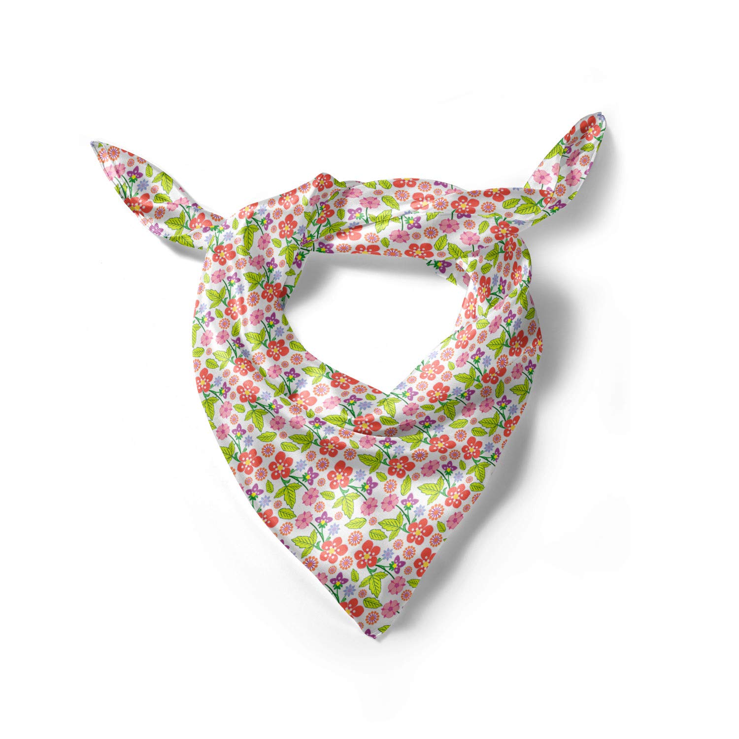 Ambesonne Floral Headscarf - Romantic Bouquet Print Hijab Scarf for Women, Lightweight Summer Fashion Accessory | Perfect for Beach, Travel, and Everyday Wear