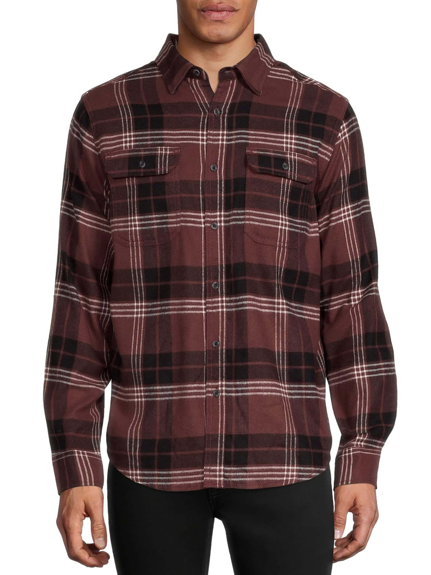 George Clothing Men's Super Soft Flannel Shirt - Comfortable Casual & Outdoor Wear for Fall Winter Seasons