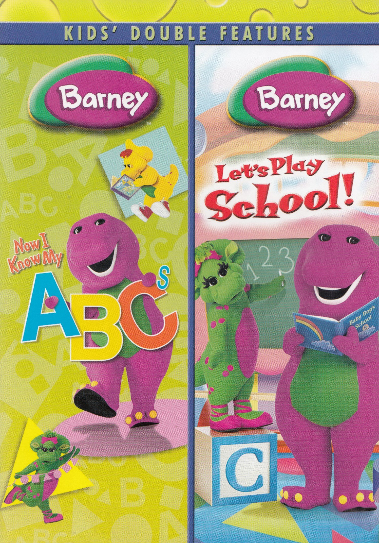 Barney Double Feature DVD: Now I Know My ABC's & Let's Play School - Fun Educational Videos for Toddlers & Preschool Learning at Home