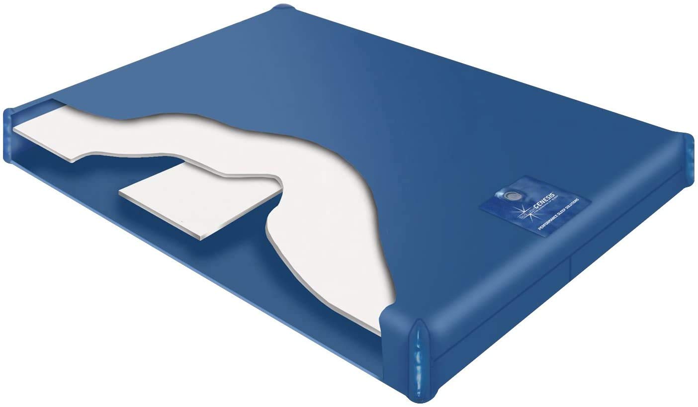 King/California King Genesis 400 Waterbed Mattress Bundle for Hard-Side Wood Frame - Includes Liner, Heater, Mattress Pad & Fill/Drain Kit (RHS06) | Perfect for Bedroom Comfort & Support
