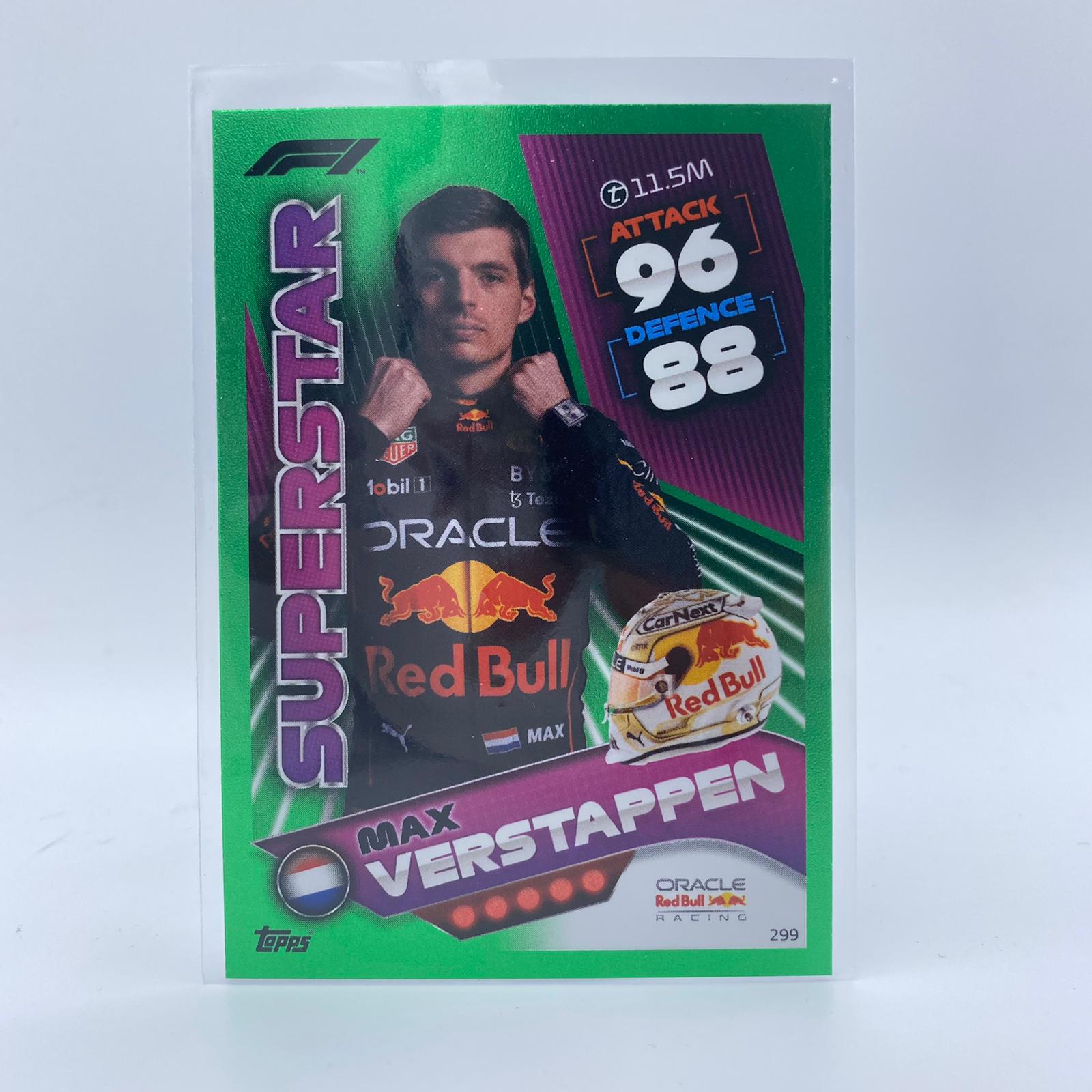 Max Verstappen #299 F1 Superstar Turbo Attax 2022 Trading Card - Limited Edition 386/500 - Perfect for F1 Fans & Collectors - Race Day Memorabilia & Sports Collectibles