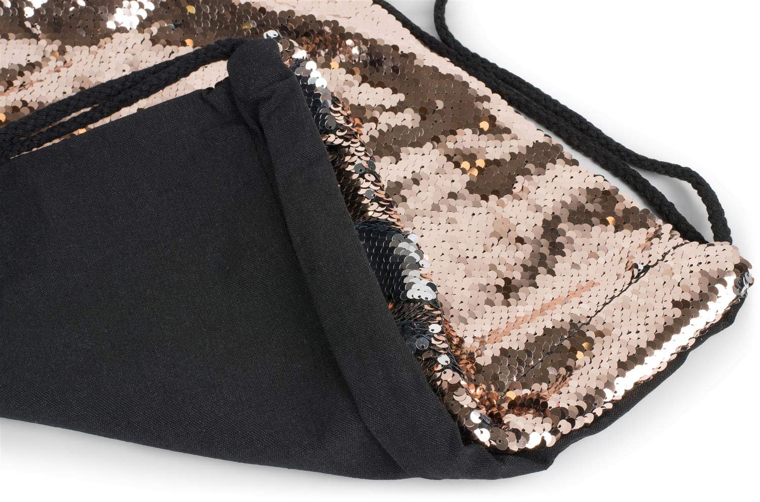 Stylish Unisex Sequins Sports Backpack - Rose Gold & Silver Hipster Gym Bag for Women & Men | Perfect for Workouts, Travel, and School