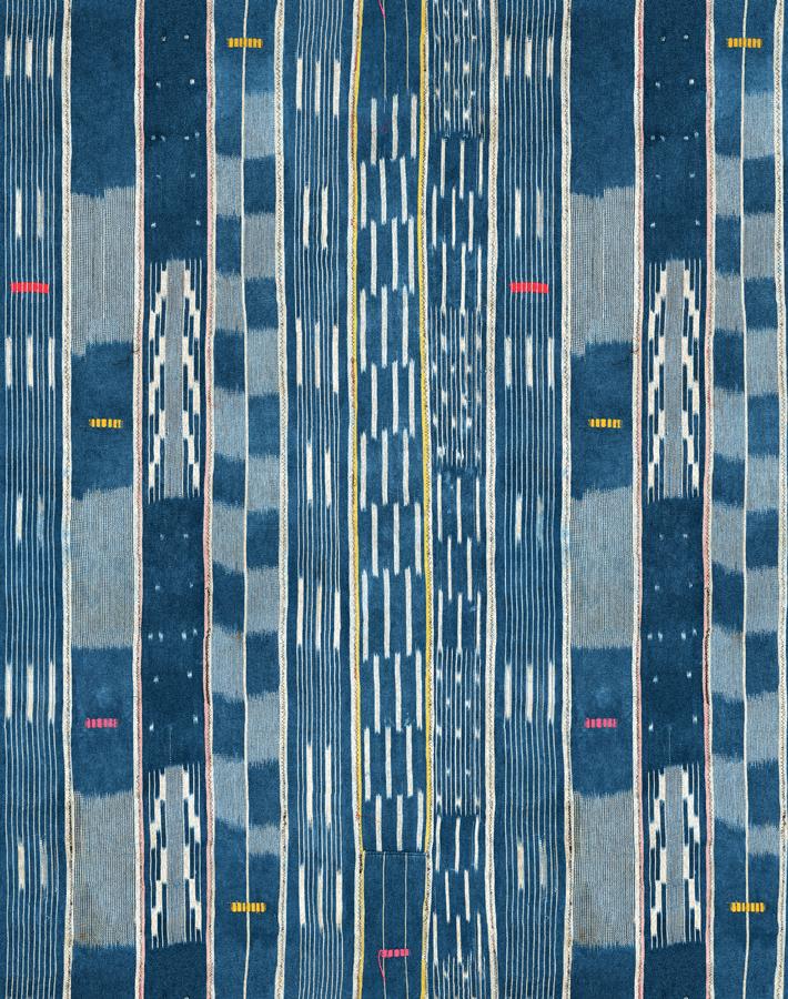 Chris Benz Blue Madison Stripe Wallpaper - Large Roll - Perfect for Living Room, Bedroom & Home Office Decor