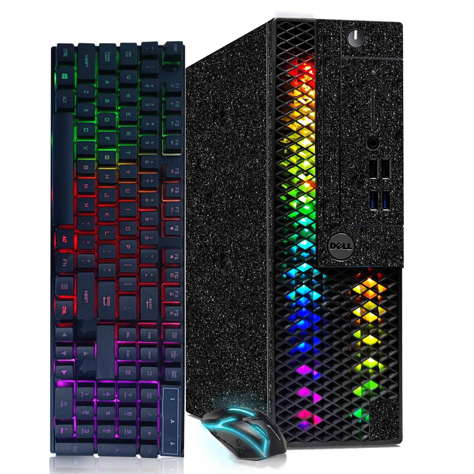 Dell RGB Gaming PC, Intel i5-8500, GT 1030 2G, 16GB DDR4, 512GB SSD - Perfect for Esports & Streaming