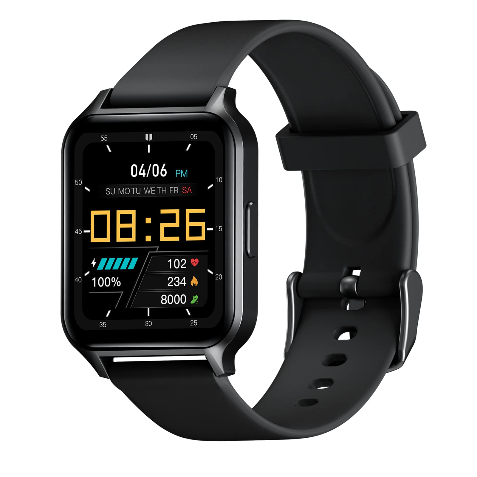 Deeprio Smart Watch for Android & iPhone - HD Touchscreen, Heart Rate & Oxygen Monitor, IP68 Waterproof Fitness Tracker for Men & Women | Perfect for Running, Swimming & Daily Activity Tracking