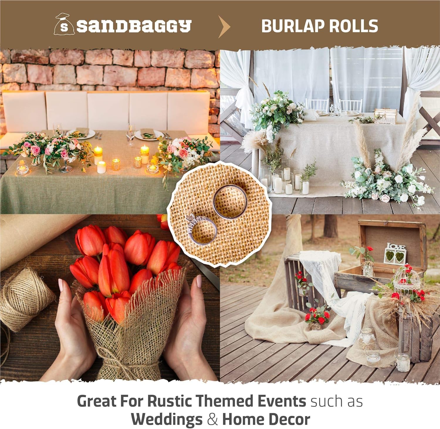 Sandbaggy Premium Burlap Fabric Roll - 40