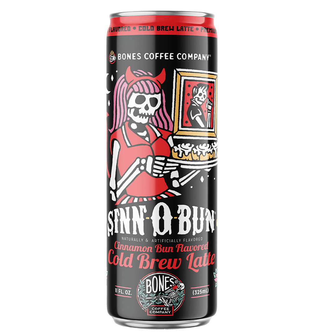 Sinn O Bun Cold Brew Latte Single Can - Premium Ready-to-Drink Coffee for Office, Travel & On-the-Go Energy Boost