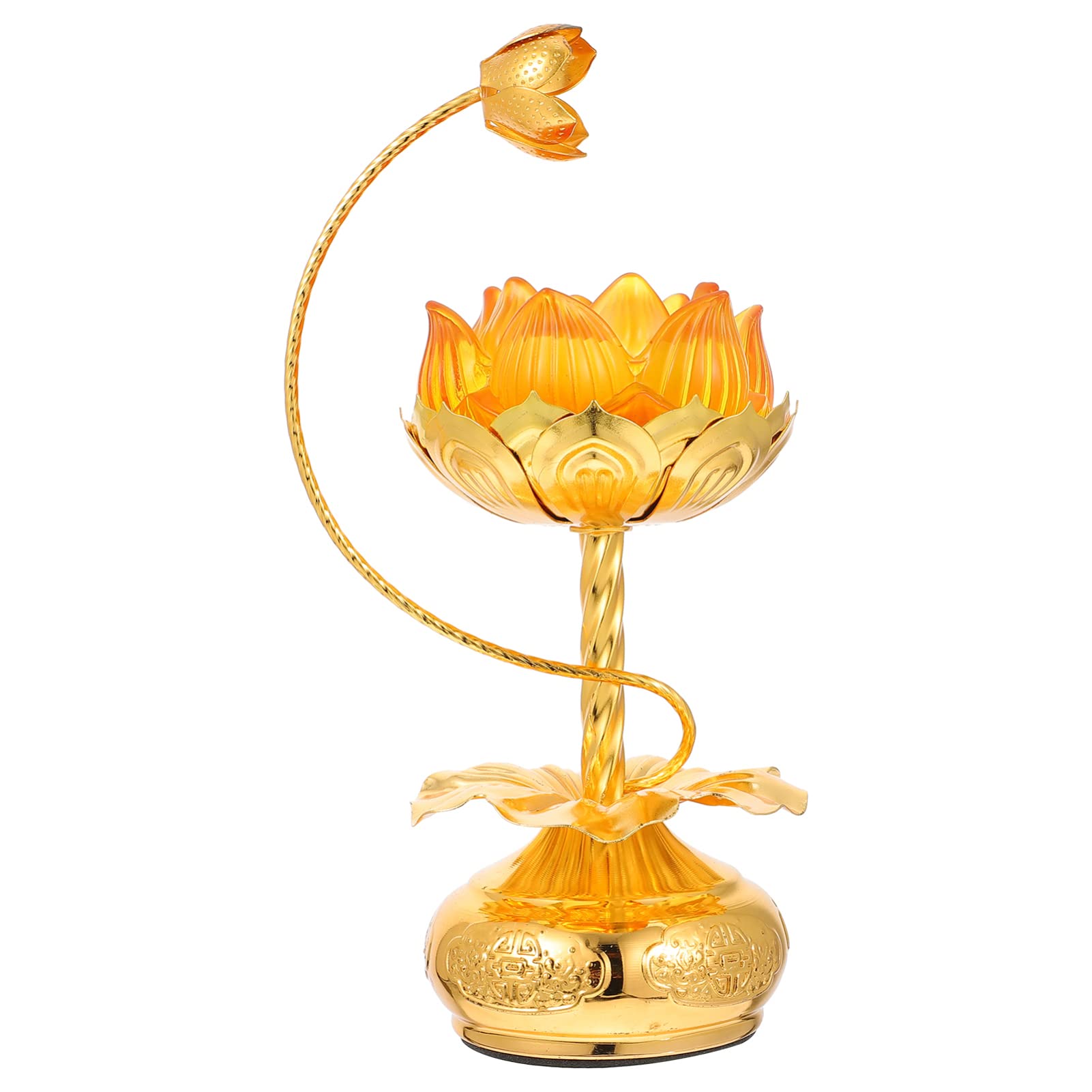 Garneck 3 Pack Vintage Lotus Tealight Candle Holders - Diwali Diya Votive Ghee Lamps for Home Decor, Wedding Centerpieces & Festival Celebrations