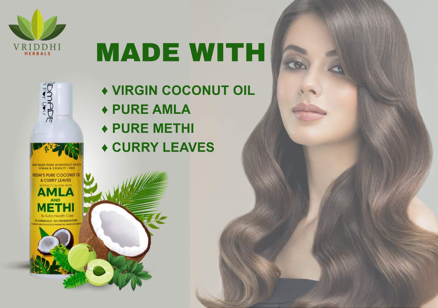 Organic Amla Hair Oil with Fenugreek & Curry Leaves - Natural Hair Growth Treatment for Hair Loss Prevention & Scalp Rejuvenation - Chemical-Free & Preservative-Free - 100ml - Perfect for Daily Hair Care & Ayurvedic Scalp Massage