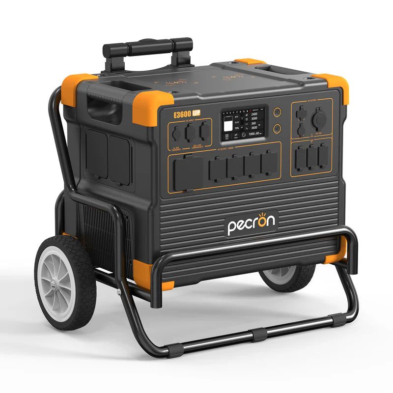 Pecron E3600 LFP 3600W 3072Wh Portable Solar Generator with Optional Solar Panel Bundle | 5-Year Warranty | Off-Grid Power for Camping, RV & Emergency Backup