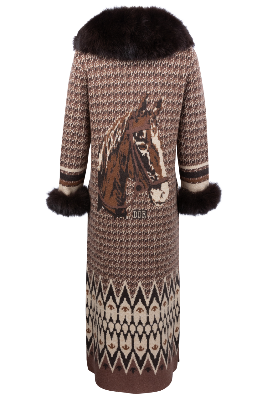 Double D Ranch Women's Salt & Pepper Jacket - Western Style Denim Coat with Fringe for Cowgirl Fashion | Perfect for Rodeo, Country Music Festivals & Outdoor Adventures
