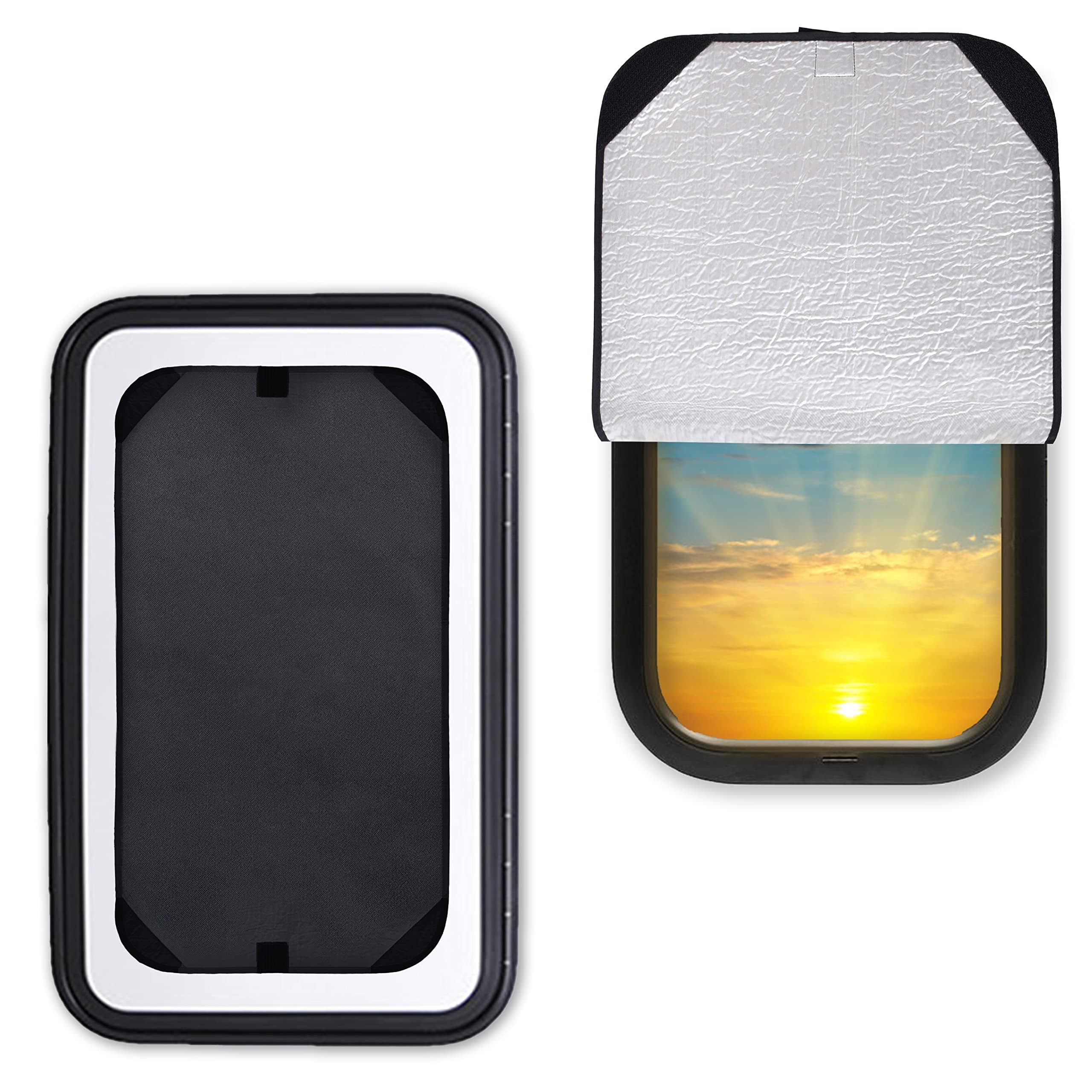 EcoNour RV Window Shade 2 Pack - UV Protection for Travel Trailer & Camper - 16