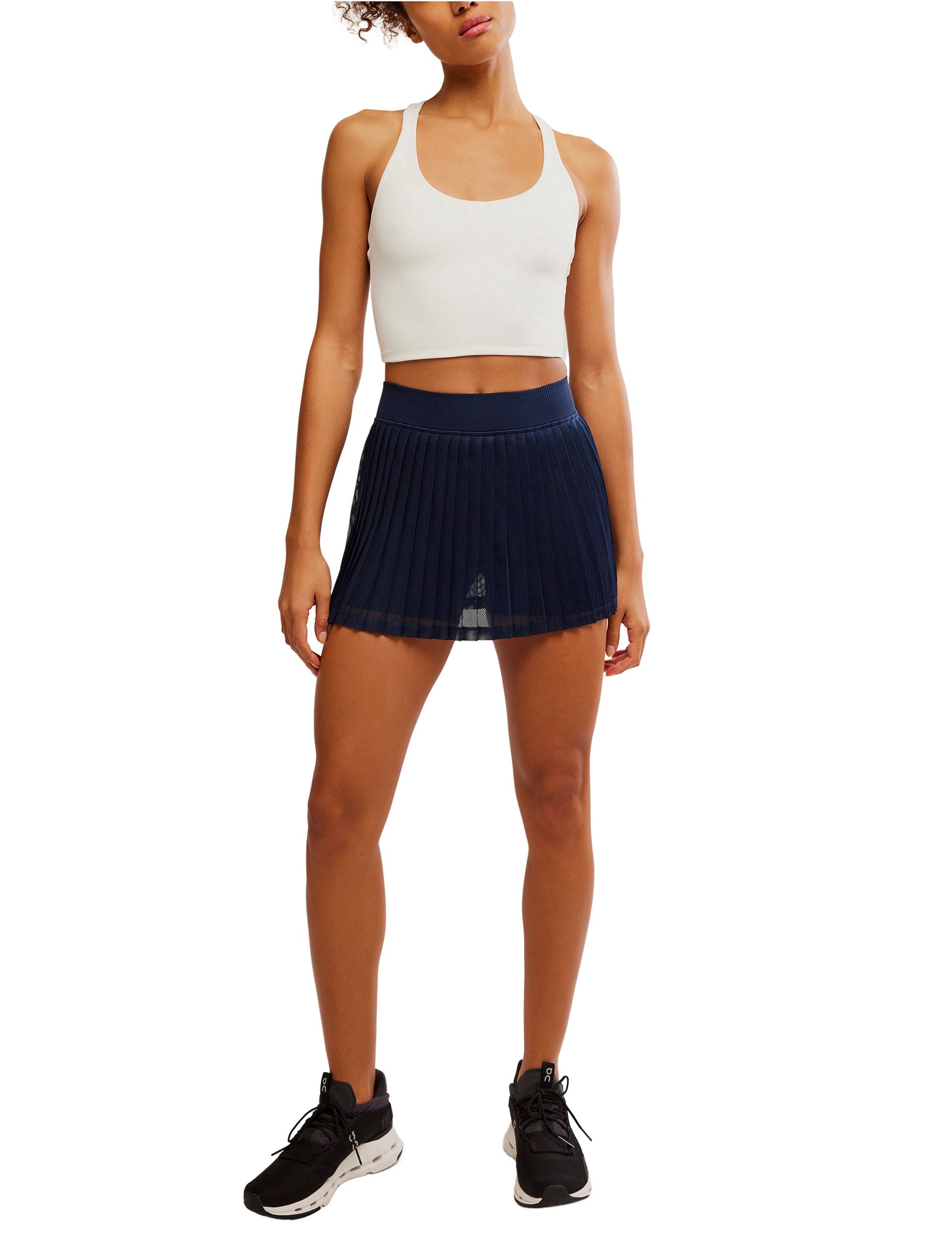 Rally Ruffle Mini Skirt for Women - Midnight Blue Flowy Party Skirt | Perfect for Night Out, Club Wear, and Summer Fashion