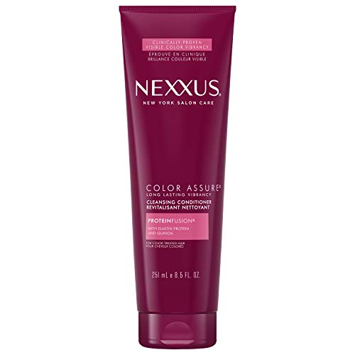 Nexxus Hair Color Assure Cleansing Conditioner with ProteinFusion - 8.5 oz Sulfate-Free Color Protection for Colored & Treated Hair - Perfect for Daily Use at Home or Salon