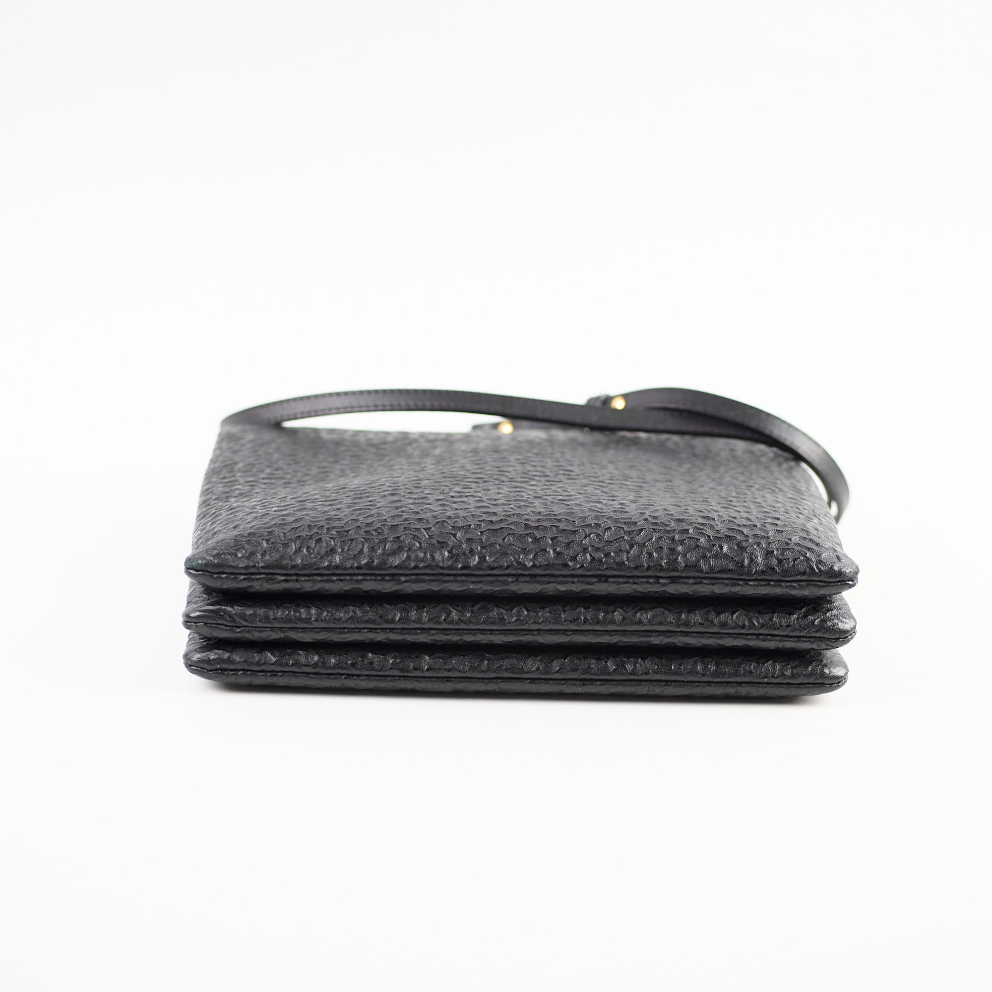 Celine Trio Crossbody Bag for Women - Genuine Leather Small Shoulder Purse with Adjustable Strap, Black | Perfect for Work, Travel & Everyday Use