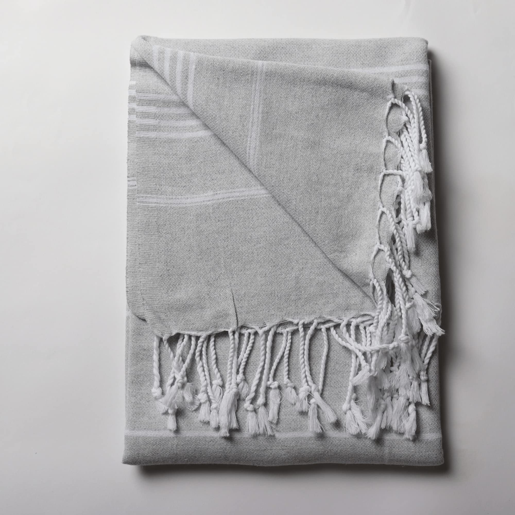 Puskul - 10 Pack Bulk Bachelorette Party Towels | 100% Cotton Turkish Beach Towels | Bridesmaid Gifts | Light Gray | Perfect for Beach Parties, Poolside Lounging & Bachelorette Celebrations