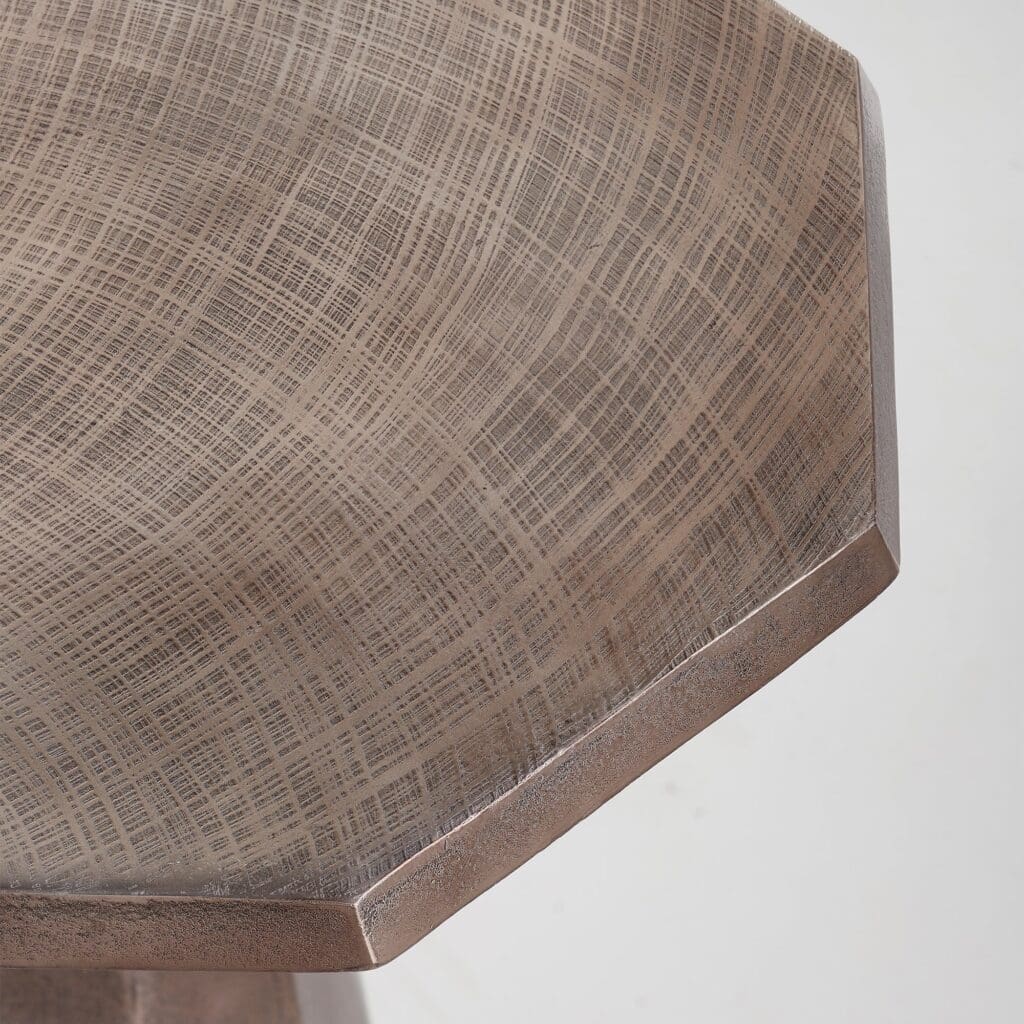 Cyan Design 09810 Armon Side Table - Textured Bronze Finish | Modern Accent Table for Living Room, Bedroom & Office Decor