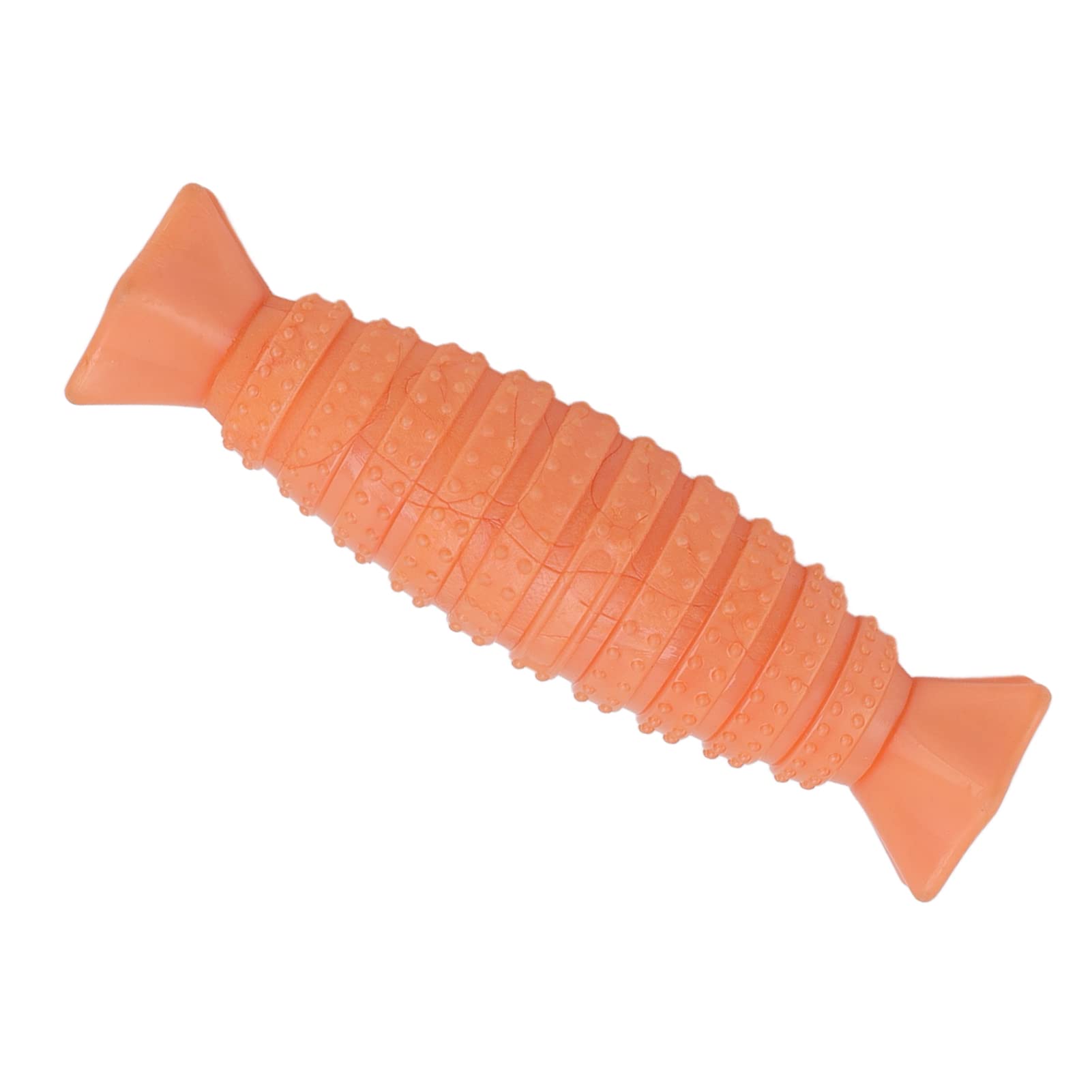 Durable Binyalir Dog Teeth Chew Toy - Interactive & Flexible Teething Toy for Small & Medium Dogs - Training & Playtime - Orange