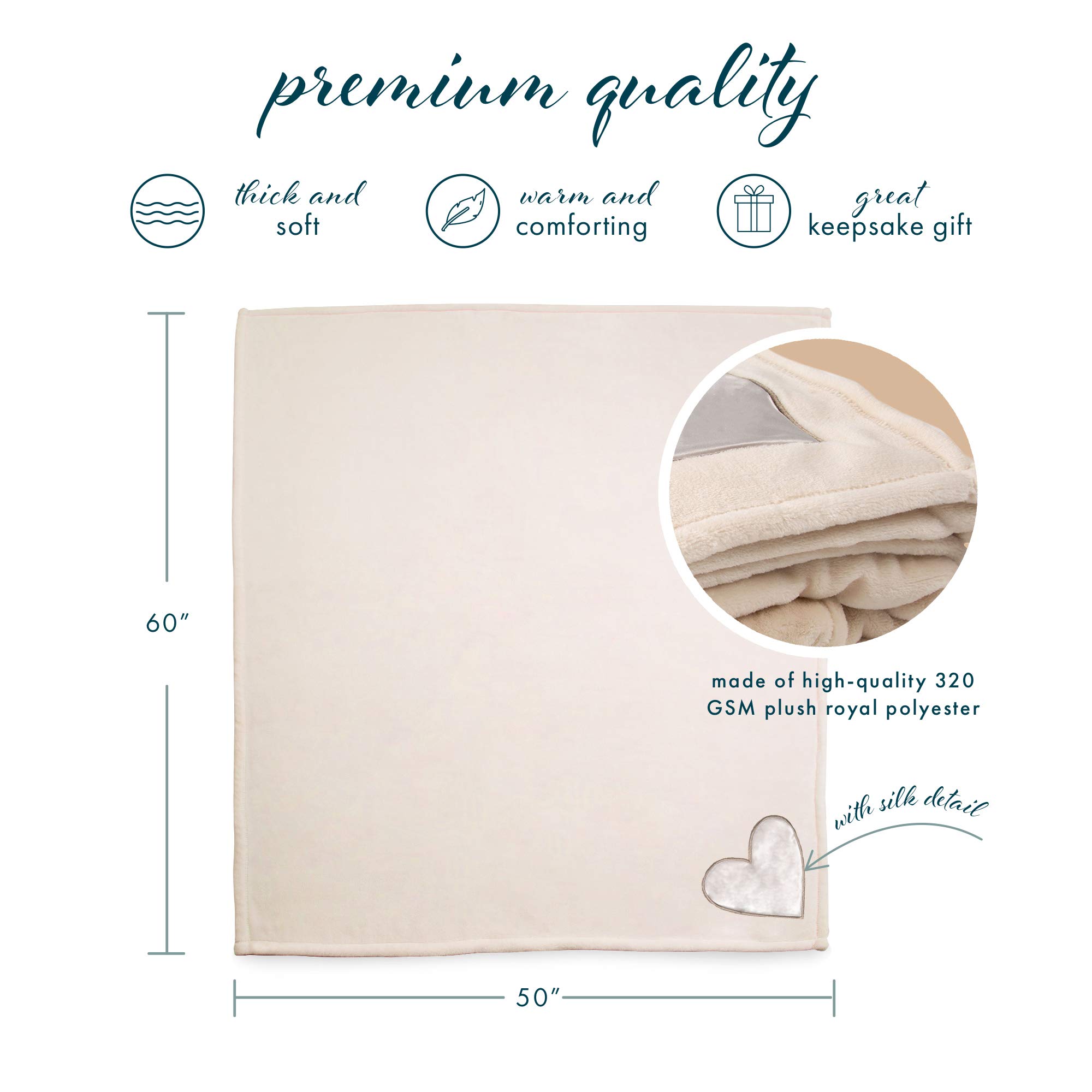 Pavilion Gift Company The Comfort Blanket 19509 - Soft Plush Throw Blanket 'Love You Nana' for Cozy Nights & Gifts | Perfect for Grandma, Home Decor & Cuddling