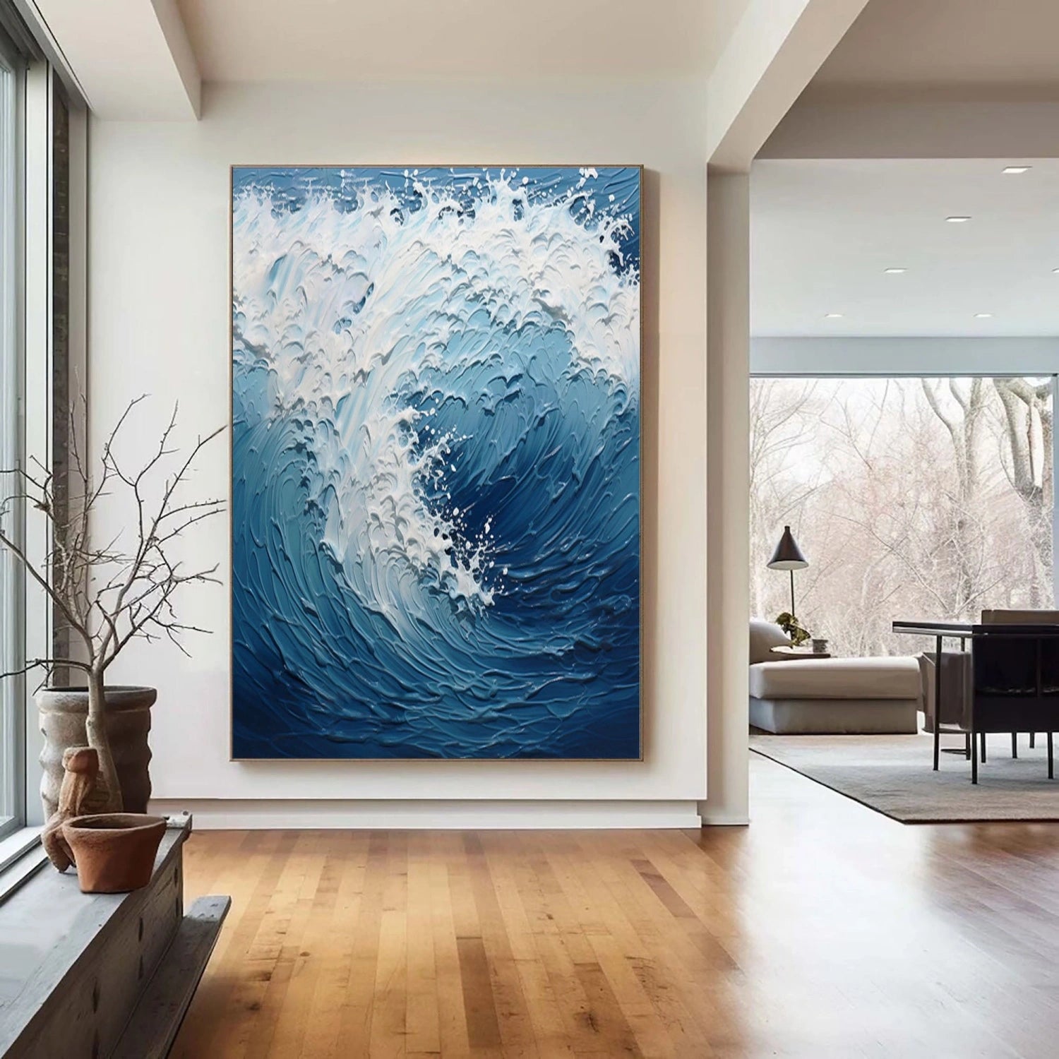 Ocean And Sky Painting #OS 238 - Stunning Coastal Wall Art for Living Room, Bedroom & Office Decor
