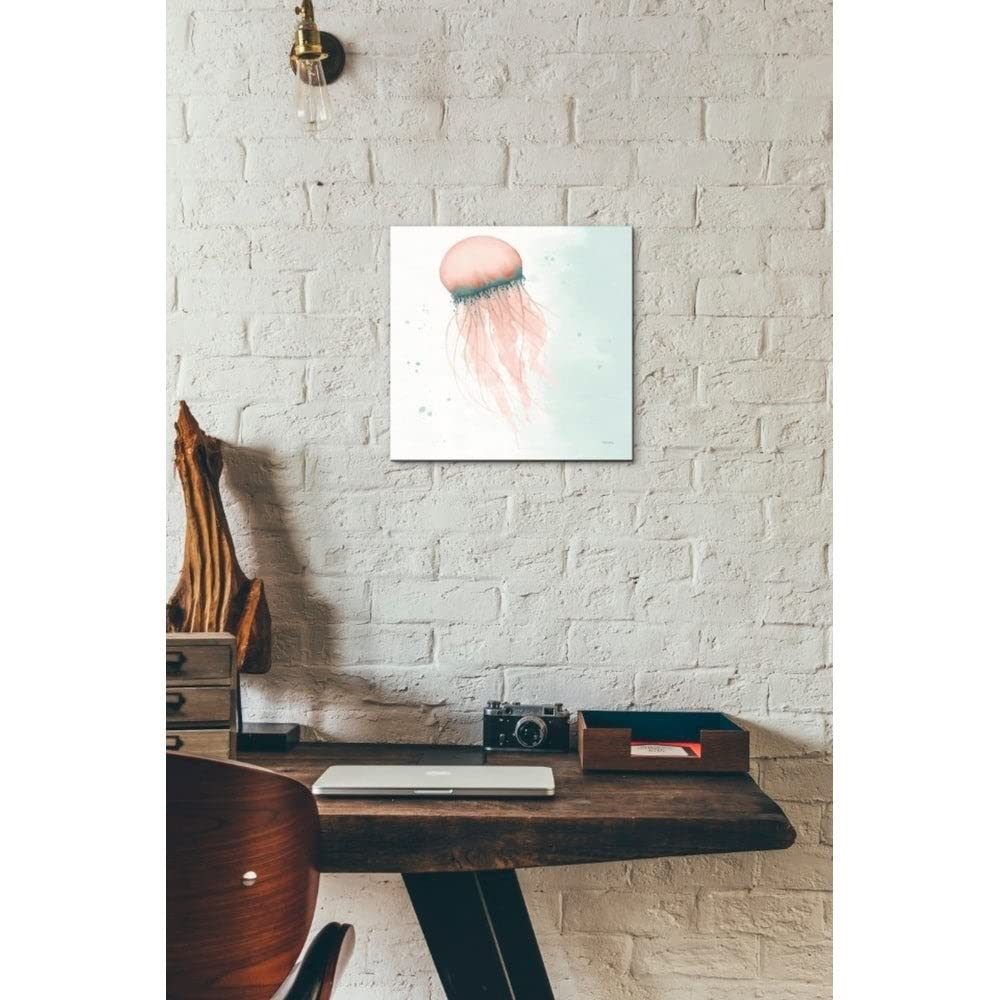 Elyse DeNeige 'Splash IV' Abstract Canvas Wall Art - 37x37 Inch Modern Painting for Living Room, Bedroom & Office Decor