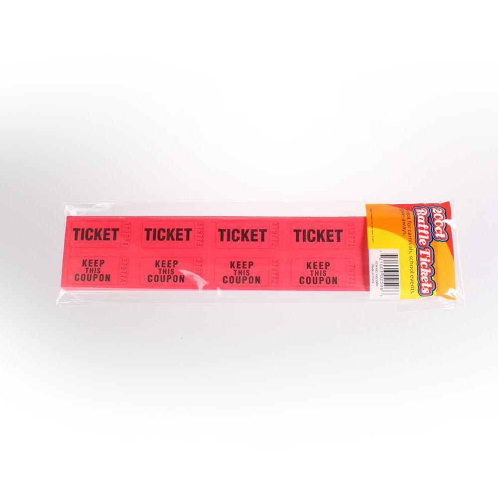 Double Raffle Tickets (200/Pack) - Bulk Fundraiser Raffle Tickets for Events, Parties & Charity Draws - Perfect for School Carnivals, Church Bazaars & Community Events