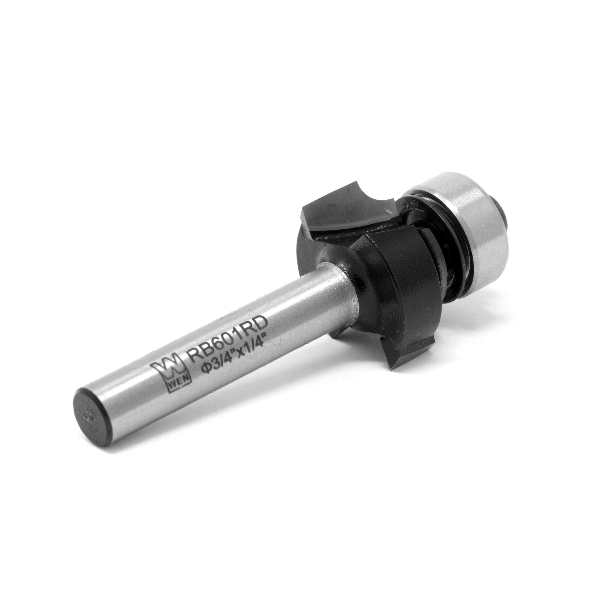 WEN RB601RD 3/4-Inch Roundover Carbide Tipped Router Bit with 1/4-Inch Shank - Perfect for Woodworking, DIY Projects & Furniture Making