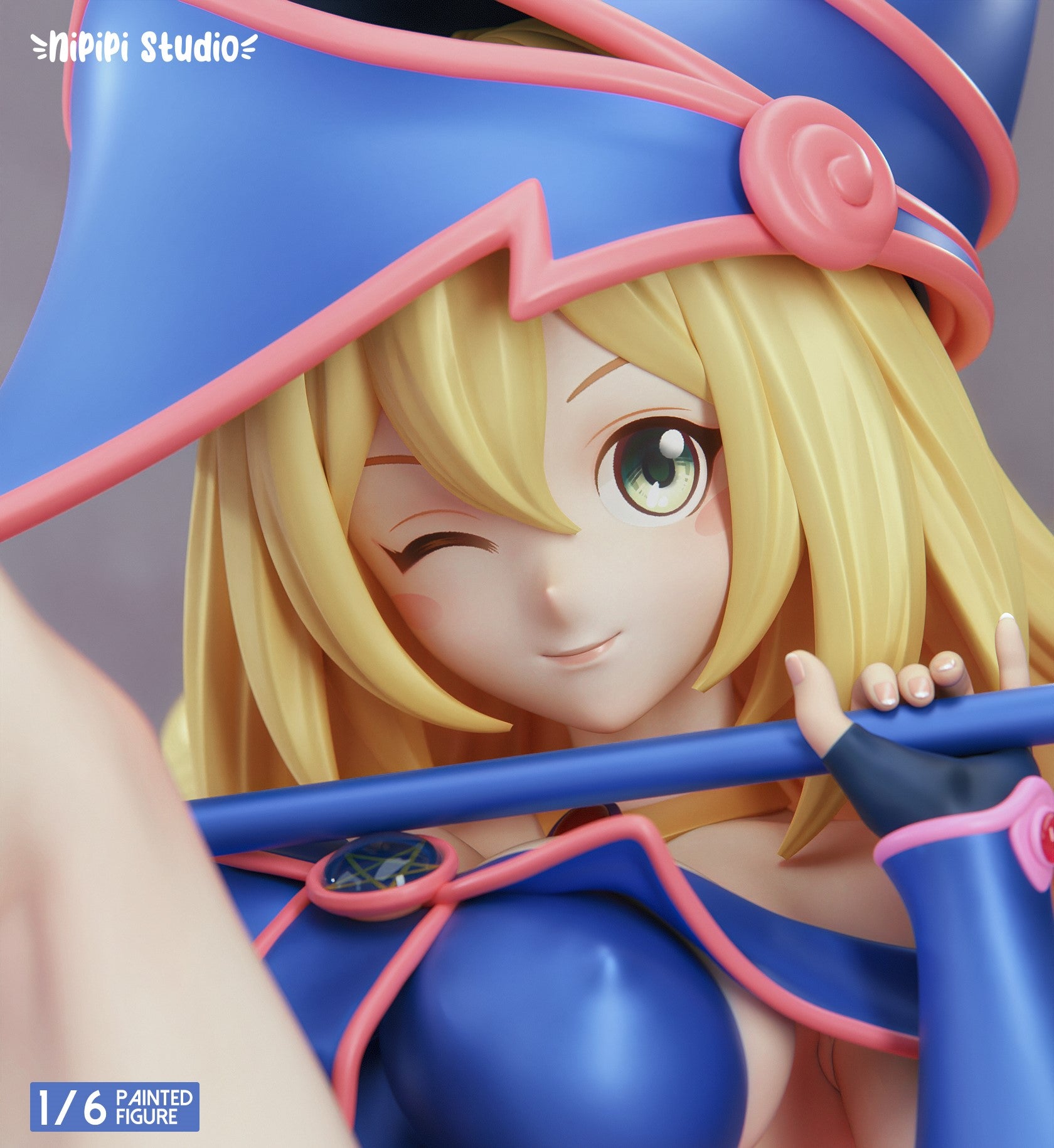 NiPiPi Studio Dark Magician Girl Anime Figure - Collectible Yu-Gi-Oh! Character Statue for Gamers & Anime Fans | Perfect for Display, Cosplay & Yu-Gi-Oh Themed Decor