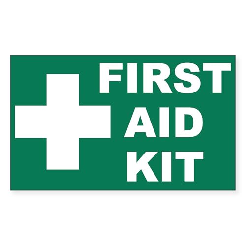 White - First Aid Kit Sticker