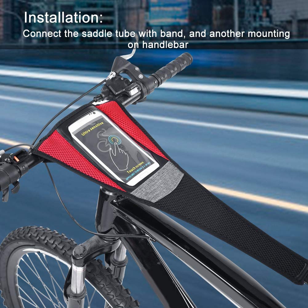 Cycling Sweat Guard & Waterproof Phone Pouch - Bike Sweat Net Catcher for Road & Mountain Bikes - Perfect for Long Rides, Commuting & Intense Workouts