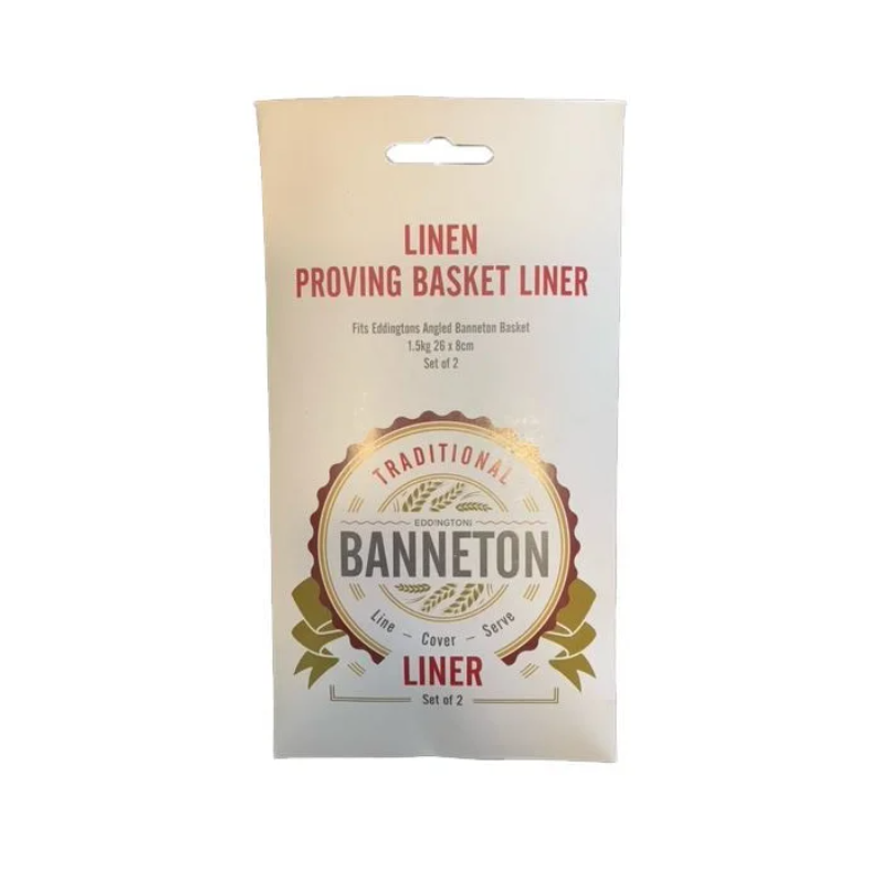Eddingtons Angled Proving Basket Liner Set of 2 - Perfect for Bread Dough Rising & Baking - Ideal for Bakers & Home Kitchens